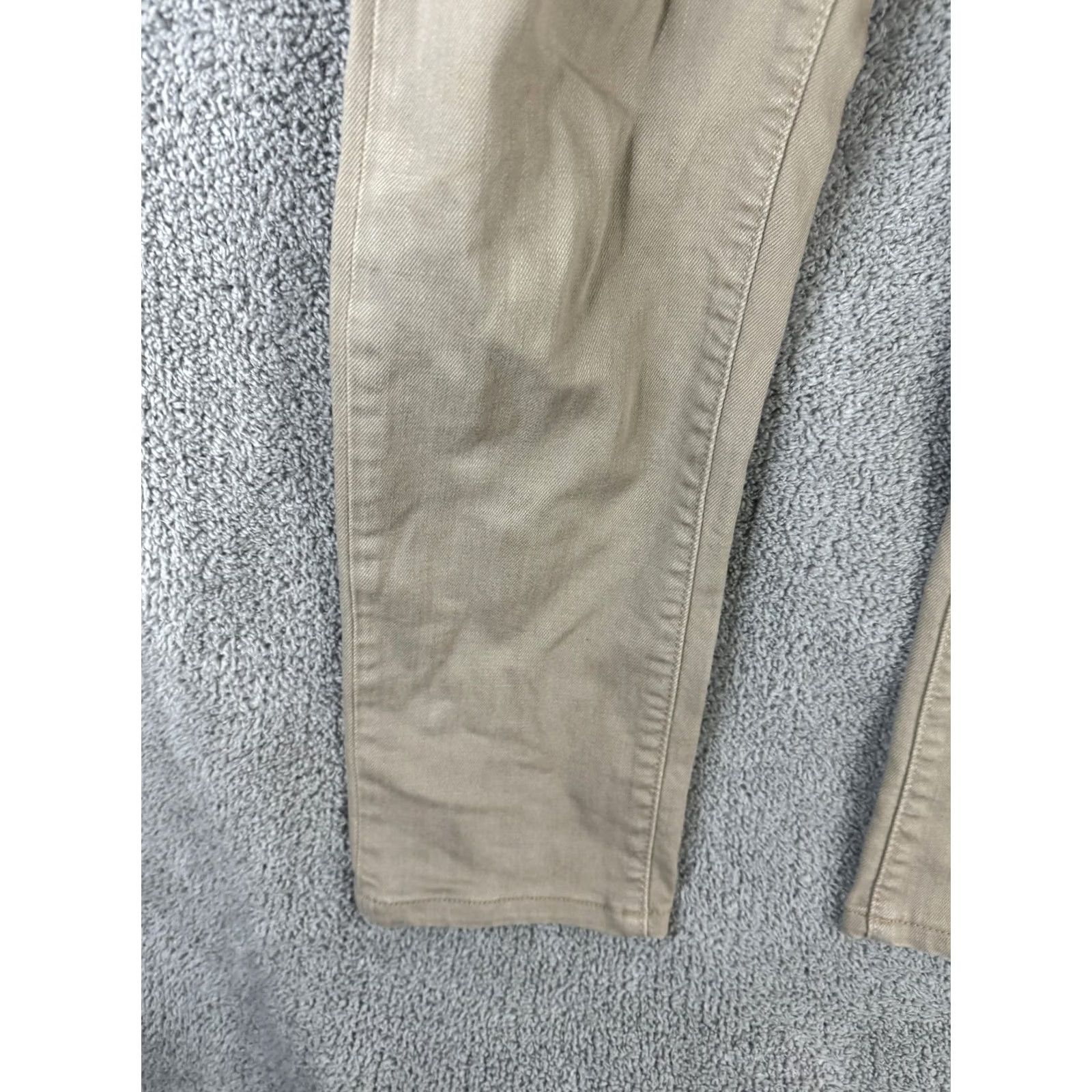 Bonobos Bonobos Jeans Mens 29x28 Beige Straight Leg Stretch Denim Casual Khaki Pants Jeans Men 29 Beige Straight Leg Size US 29 - 6 Thumbnail