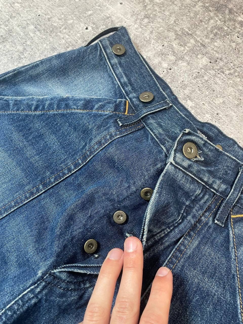 Japanese Brand Fleurs De Bagne Engineered Vibe Selvedge Denim Jeans Y2K Size US 28 / EU 44 - 5 Thumbnail