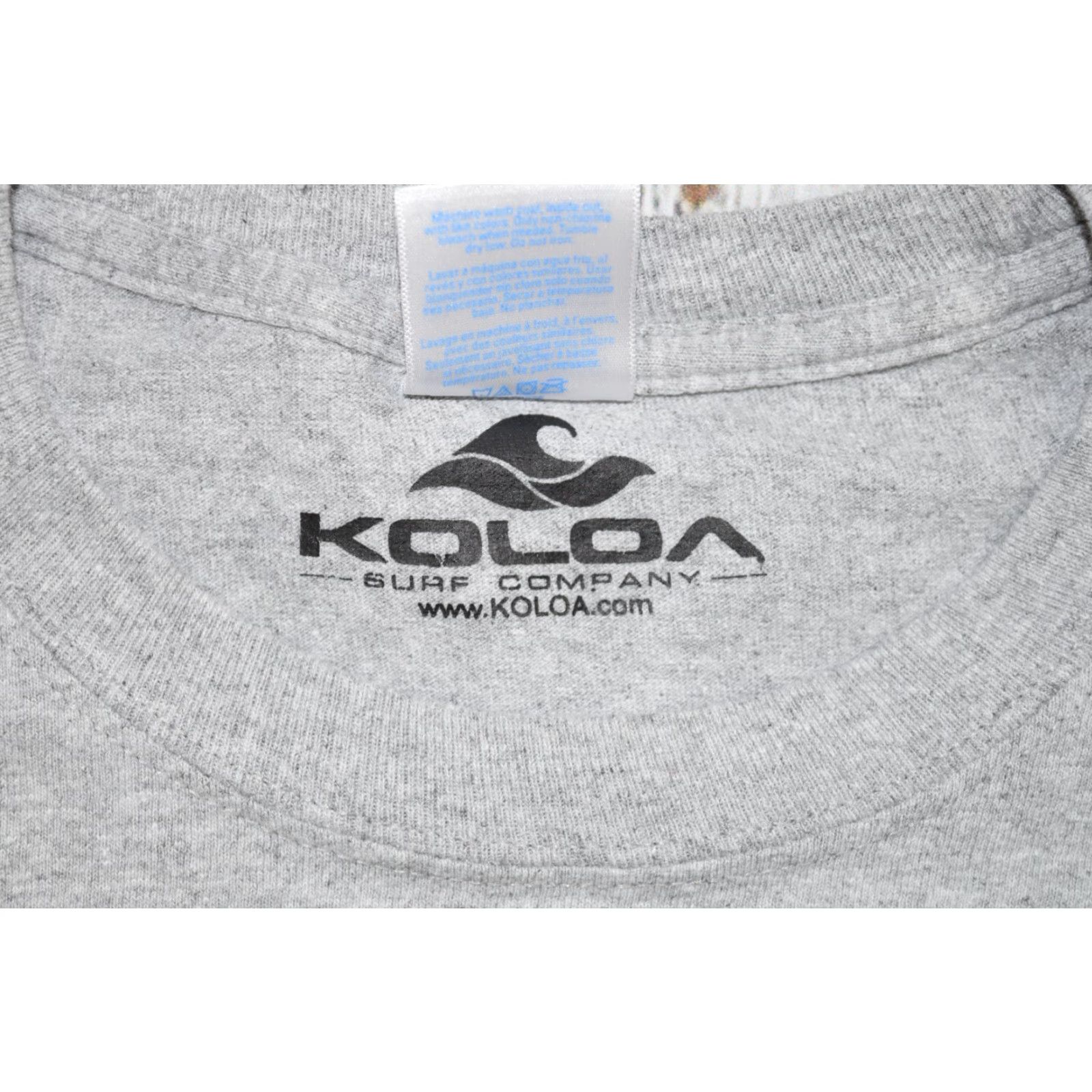 Vintage VINTAGE KOLOA SURF COMPANY SHIRT Mens Long Sleeve Grey Large Tall LT Grey SurFing 90s? No, remove N/A. Size US L / EU 52-54 / 3 - 3 Thumbnail