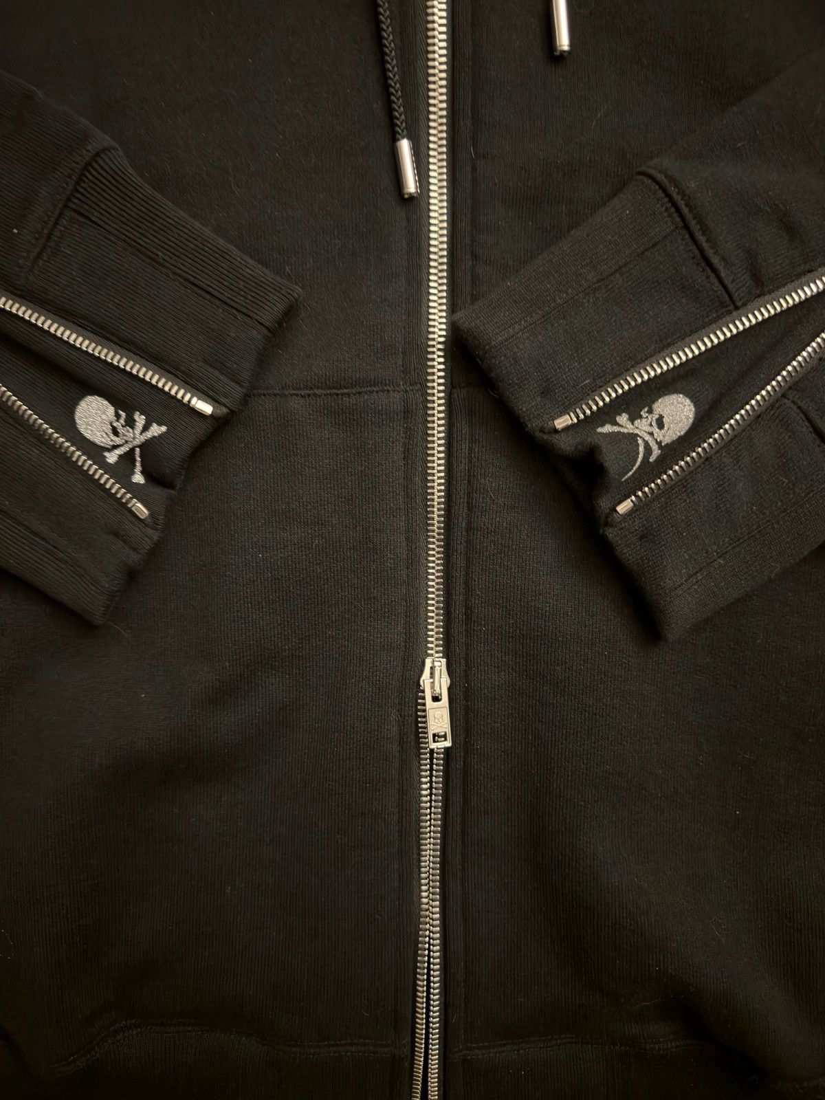 Mastermind World MASTERMIND WORLD Black Glass Beaded Full-Zip Hoodie Size US XL / EU 56 / 4 - 4 Thumbnail