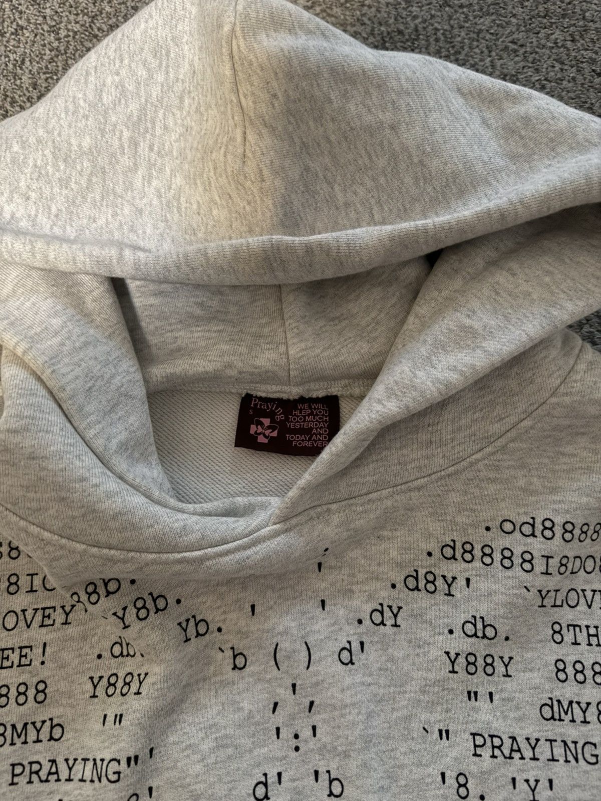 Praying PRAYING Gray Butterfly Hoodie Men’s Size Small Size US S / EU 44-46 / 1 - 3 Thumbnail