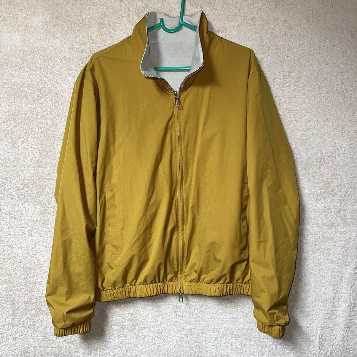 image of Loro Piana Windbreaker Cashmere Bomber Jacket Size 50 Gold, Men's