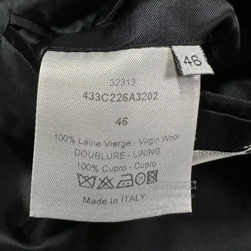 Dior Dior Men's Black Wool Embroidered Long Coat . Size US M / EU 48-50 / 2 - 5 Thumbnail