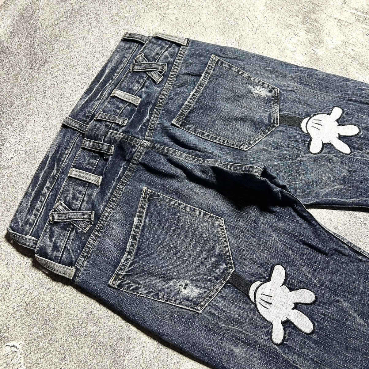 Disney Vintage Denim Doublewaist DISNEY PATCH ART BORDIR Size US 34 / EU 50 - 16 Thumbnail