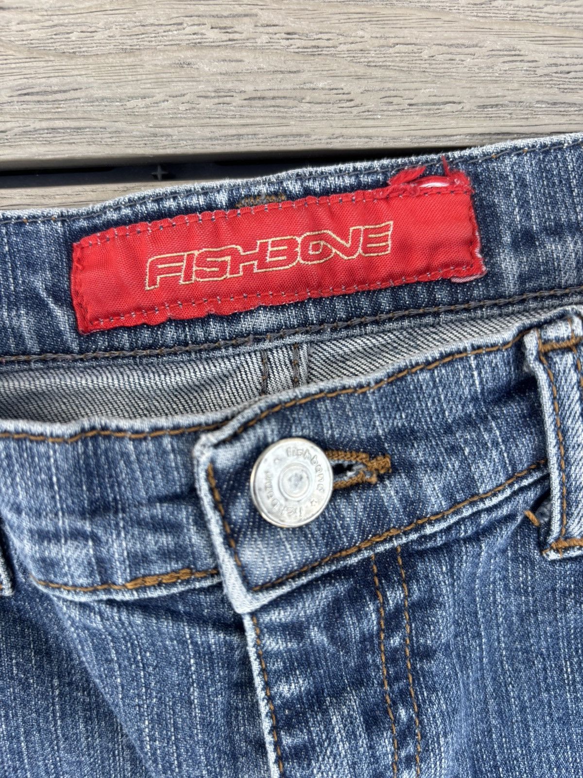 Other Vintage Fishbone Y2K Bootcut Flare Denim Jeans Big Apple S Size 26" / US 2 / IT 38 - 5 Thumbnail