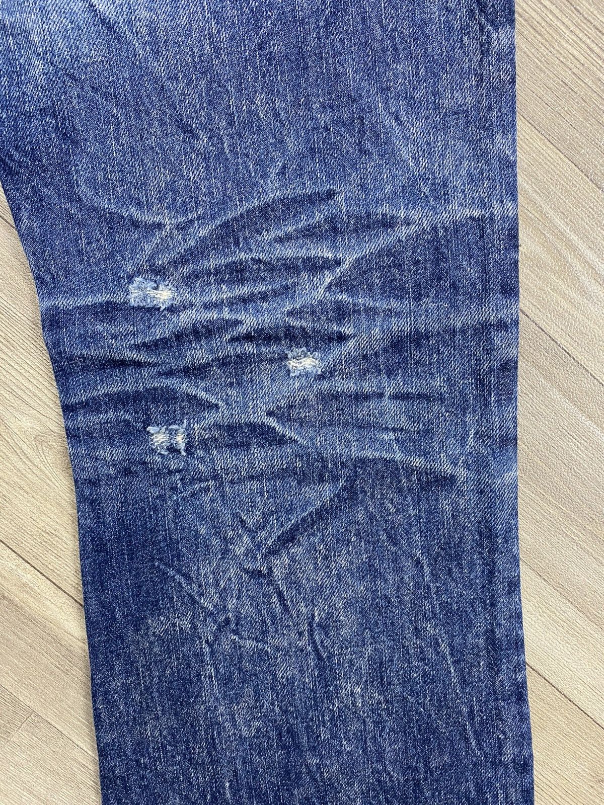 If Six Was Nine 2000s Dot & Stripe Distressed Punk Lgb Style Flared Jeans Size US 30 / EU 46 - 15 Thumbnail
