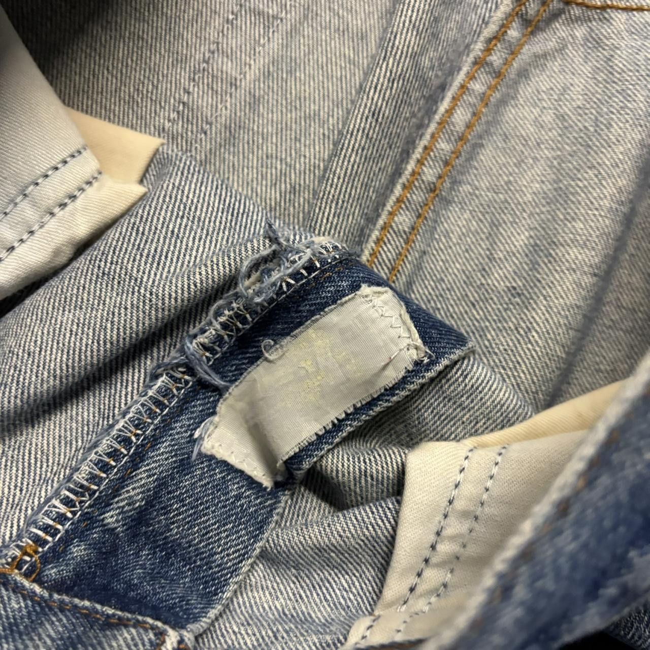 Japanese Brand × Vintage Crazy Vintage 90s Grunge Faded Medium Wash Denim Jeans! Size US 34 / EU 50 - 8 Thumbnail