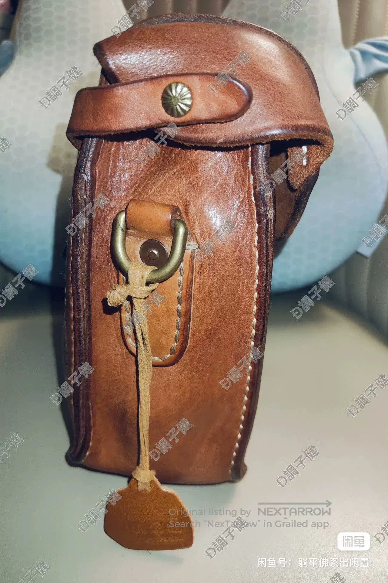 Other Handcrafted Horse Leather French Schoolbag. Size ONE SIZE - 7 Thumbnail