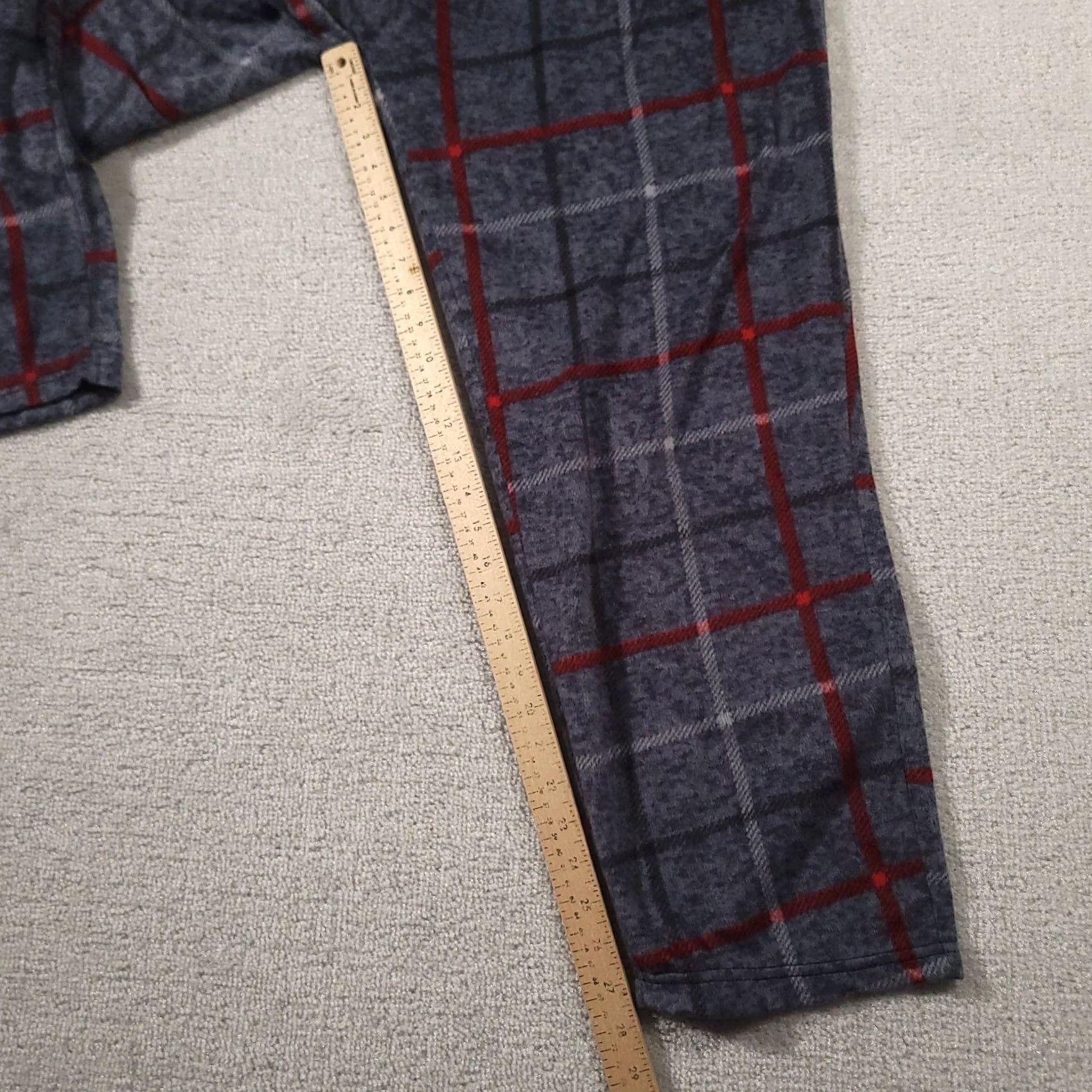 Vintage Cuddl Duds Pajama Pants Womens 2XL Gray Plaid Festive Holiday Lounge Size 40" / US 18 - 5 Thumbnail
