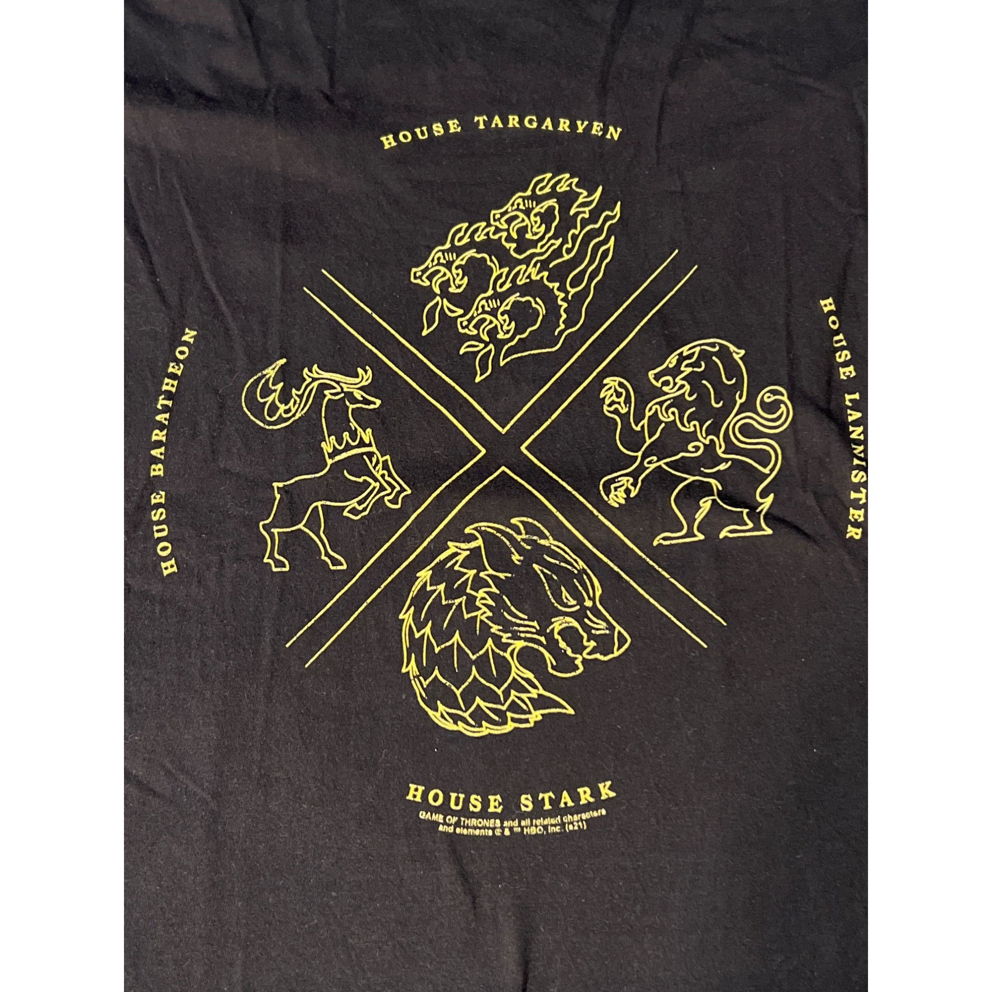 Port & Company Game Of Thrones Black T-Shirt Shirt 4 House Crest Port & Co Size US XXL / EU 58 / 5 - 2 Thumbnail