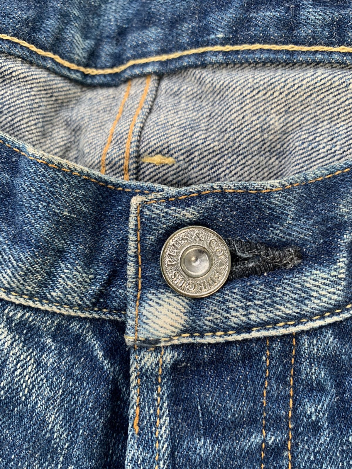 Kapital VINTAGE BURGUS PLUS SELVEDGE JAPANESE FADED DISTRESSED DENIM Size US 32 / EU 48 - 14 Thumbnail