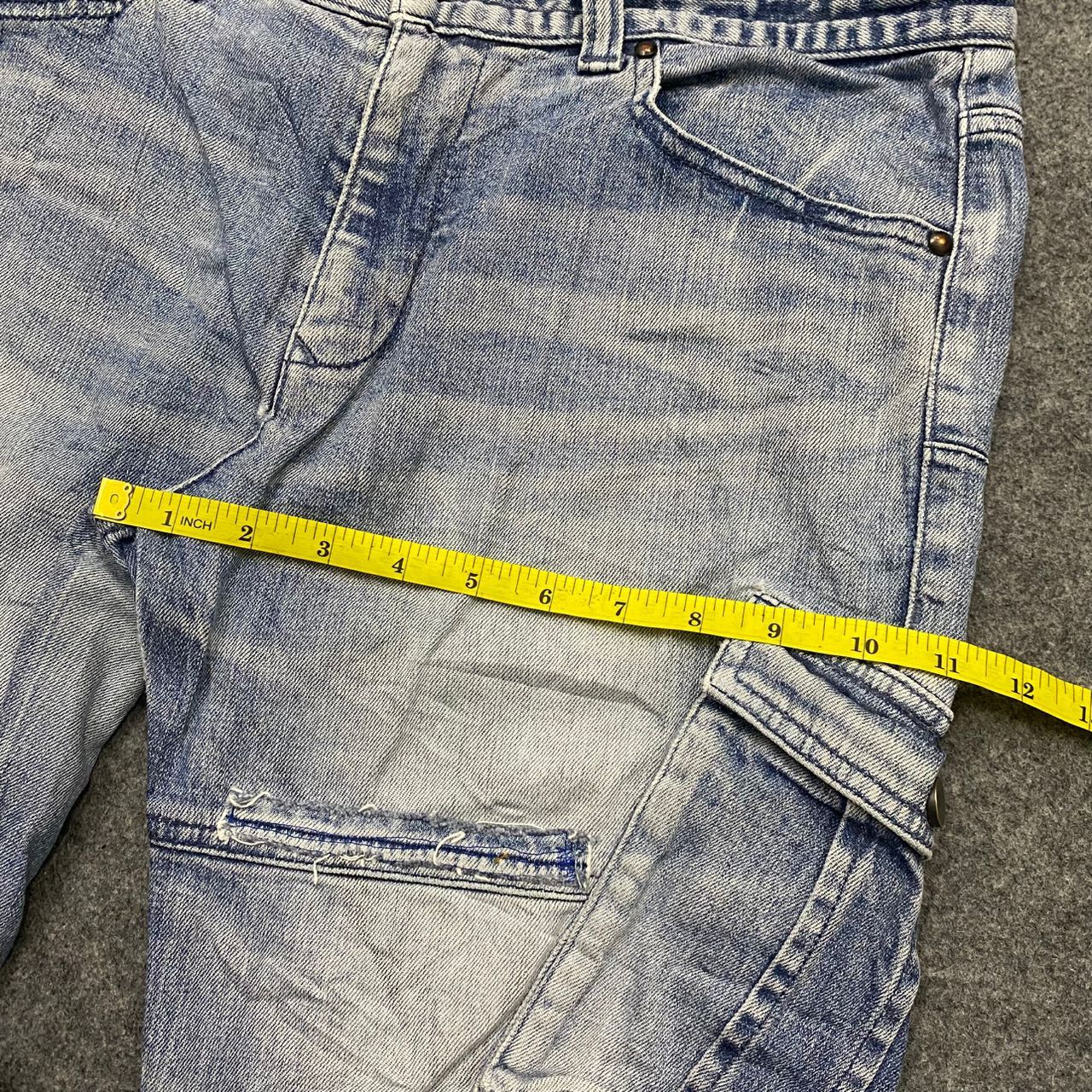 Tornado Mart 💥Best Offer💥Tornado Mart Cargo Denim Distressed Denim Size US 33 - 5 Thumbnail
