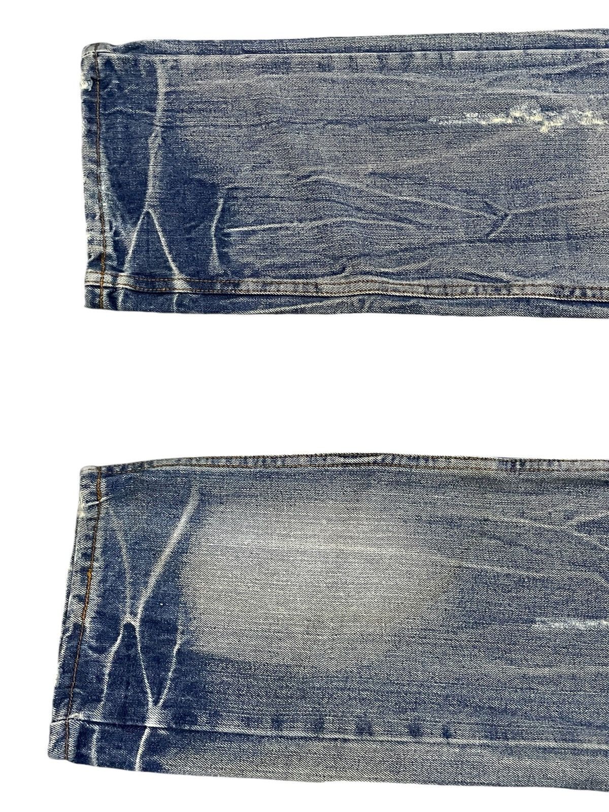In The Attic × Japanese Brand × semanticdesign Euro Eagle Jeans Studded Claw Mark Distressed Loose Jeans Size US 30 / EU 46 - 6 Thumbnail