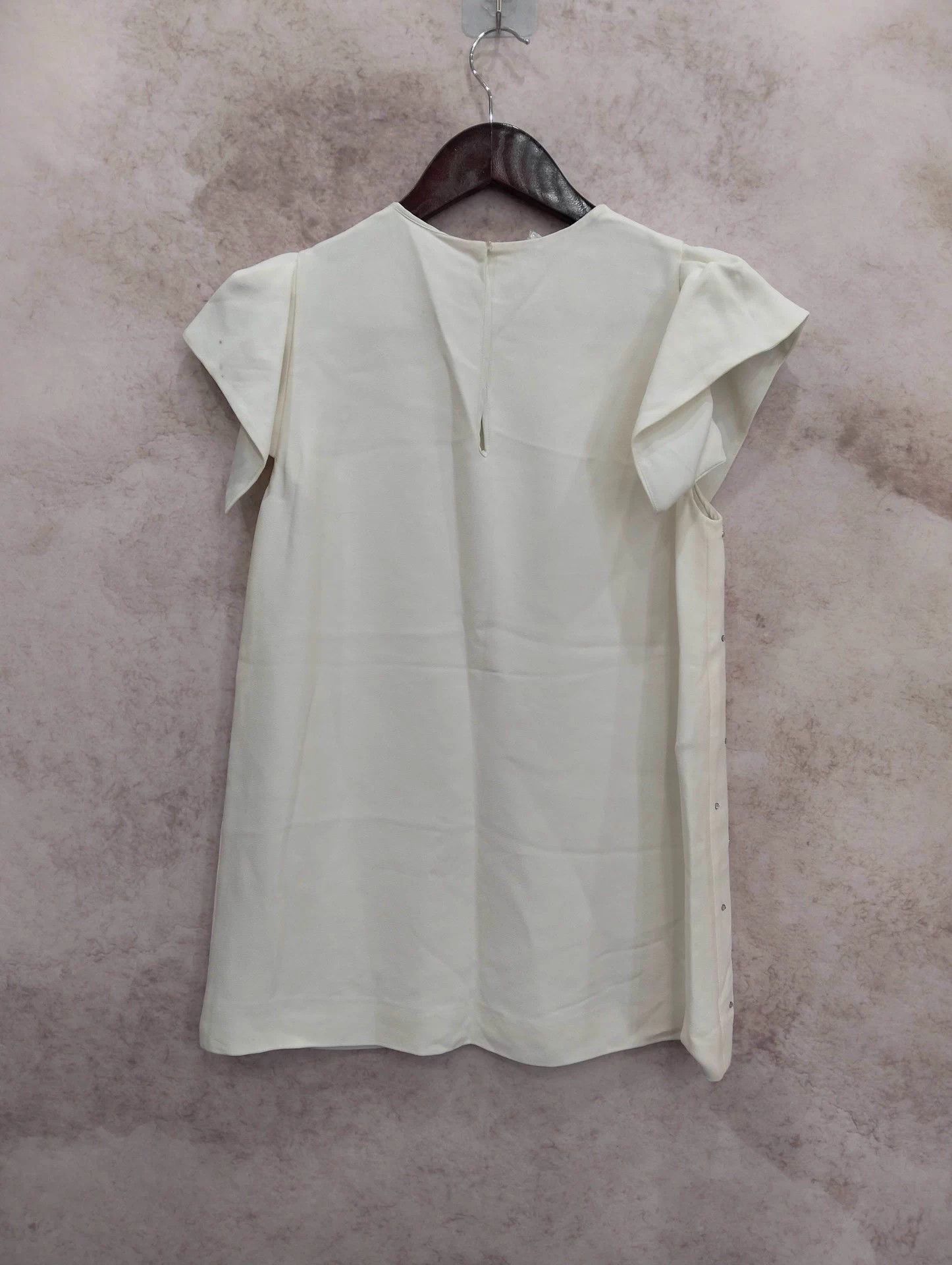 Miu Miu MIU MIU Diamond-encrusted white sleeveless top 40 Size S / US 4 / IT 40 - 2 Thumbnail