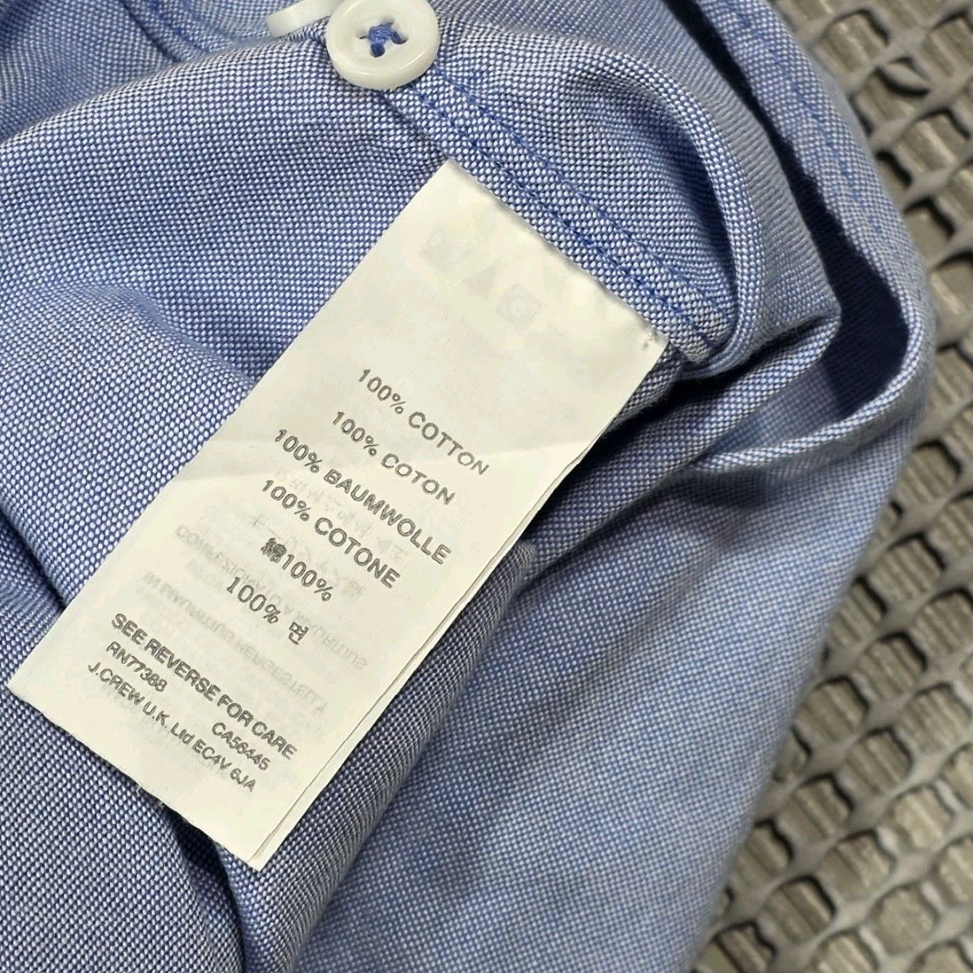 J.Crew J.CREW Oxford Shirt Mens Button Up 2 Tone Slim Blue-Chambray Colorblock L Size US L / EU 52-54 / 3 - 7 Thumbnail
