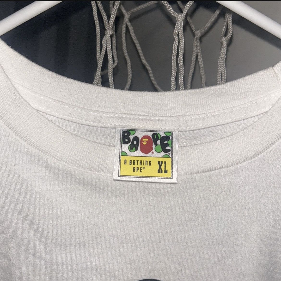 Bape BAPE TEE WHITE SHARK HEAD OLD DROP Size US XL / EU 56 / 4 - 3 Thumbnail