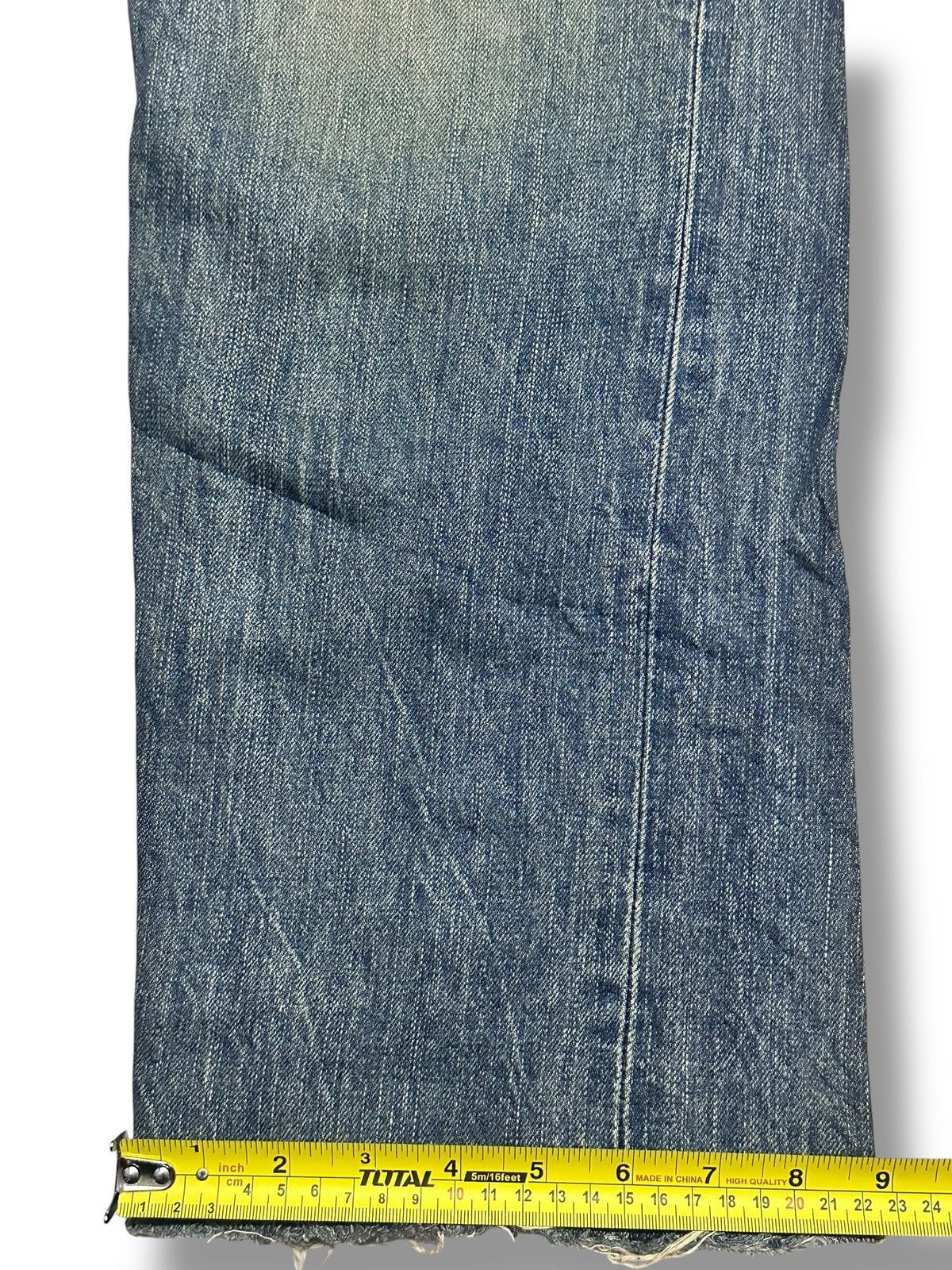 Edwin Edwin 505 Vintage 90's Selvedge Distressed Baggy & Mudwash Size US 33 - 14 Thumbnail