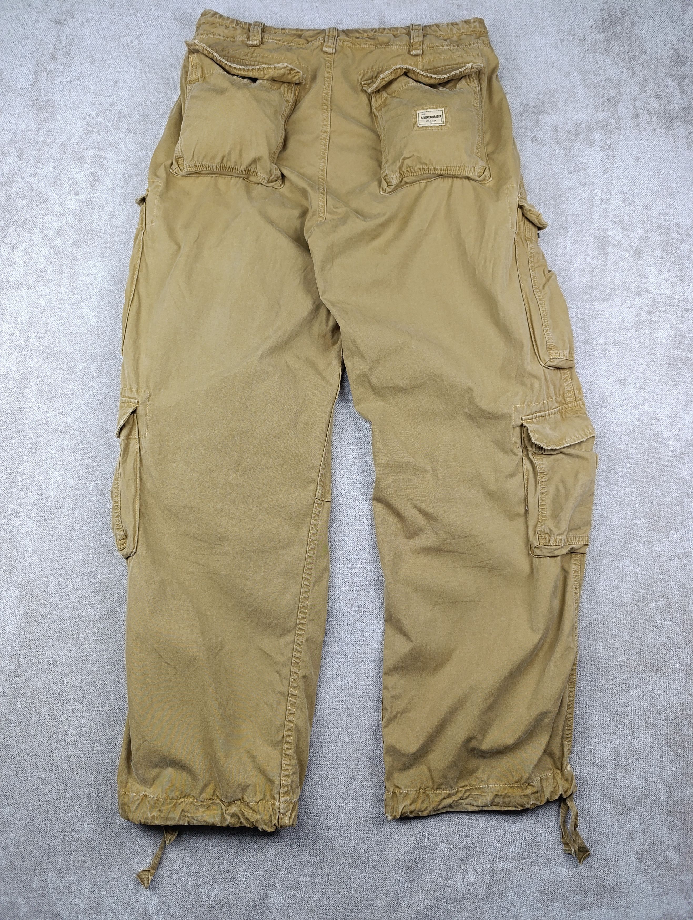 Abercrombie & Fitch ABERCROMBIE & FITCH A6509 PARACHUTE CARGO MULTIPOCKET PANTS Size US 32 / EU 48 - 18 Thumbnail