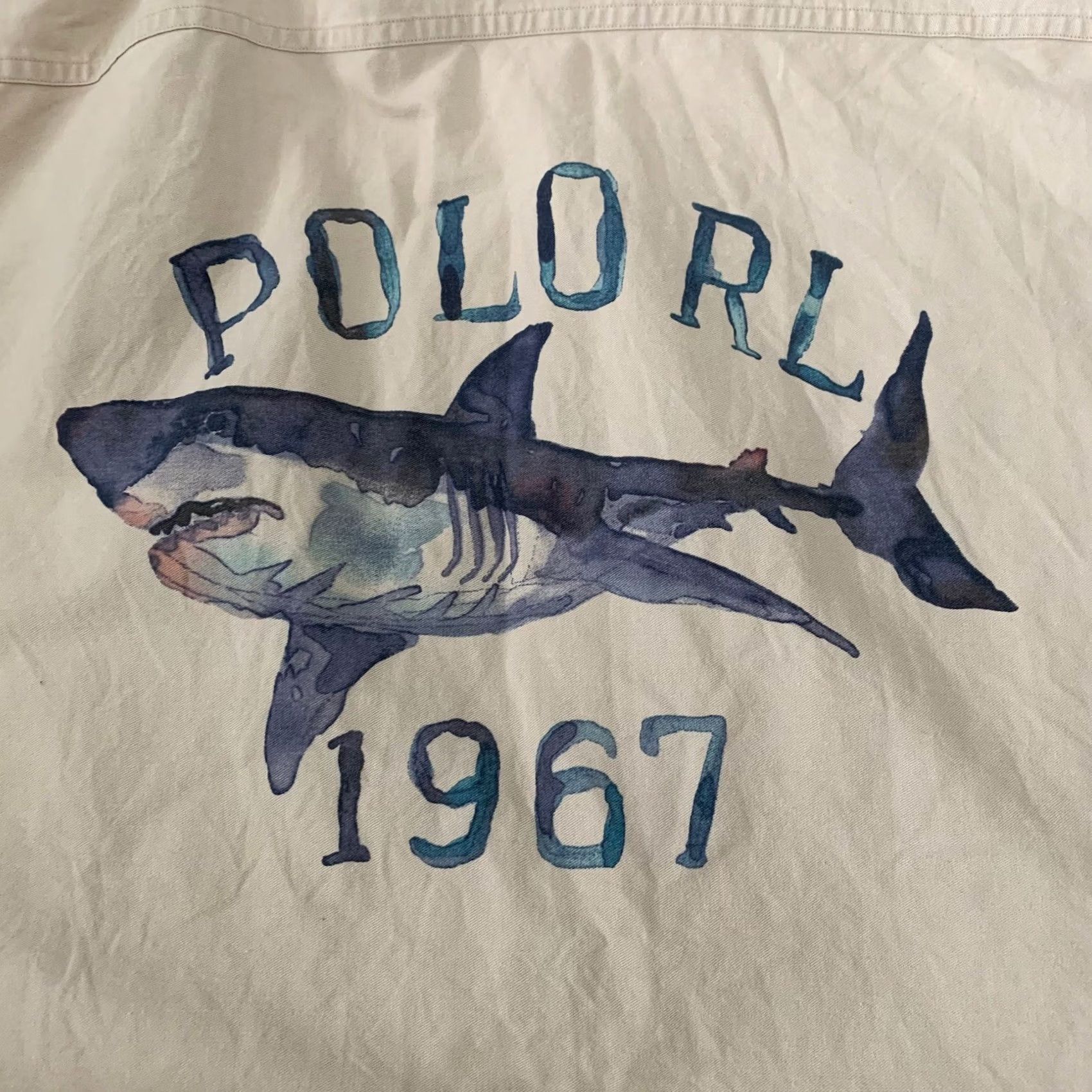 Polo Ralph Lauren VINTAGE Polo Ralph Lauren RL 67 Shirt Mens L Sleeveless BeigexCut Off Button-Up Collared Logo Pockets 80s 90s Size US L / EU 52-54 / 3 - 5 Thumbnail