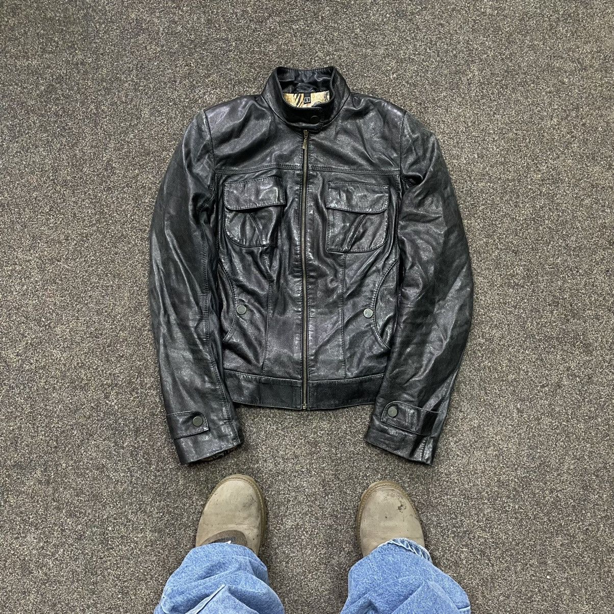Genuine Leather Vintage Y2K Leather Jacket Biker Punk Opium BALENCIAGA Style Size S / US 4 / IT 40 - 1 Thumbnail