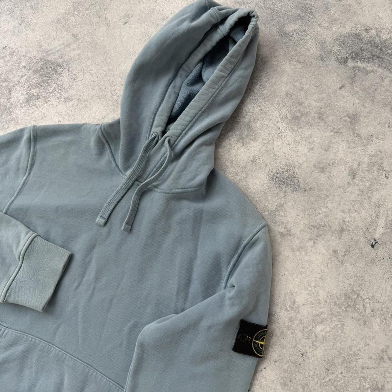 Stone Island Stone island AW22 light blue pullover hoodie Size US M / EU 48-50 / 2 - 2 Thumbnail
