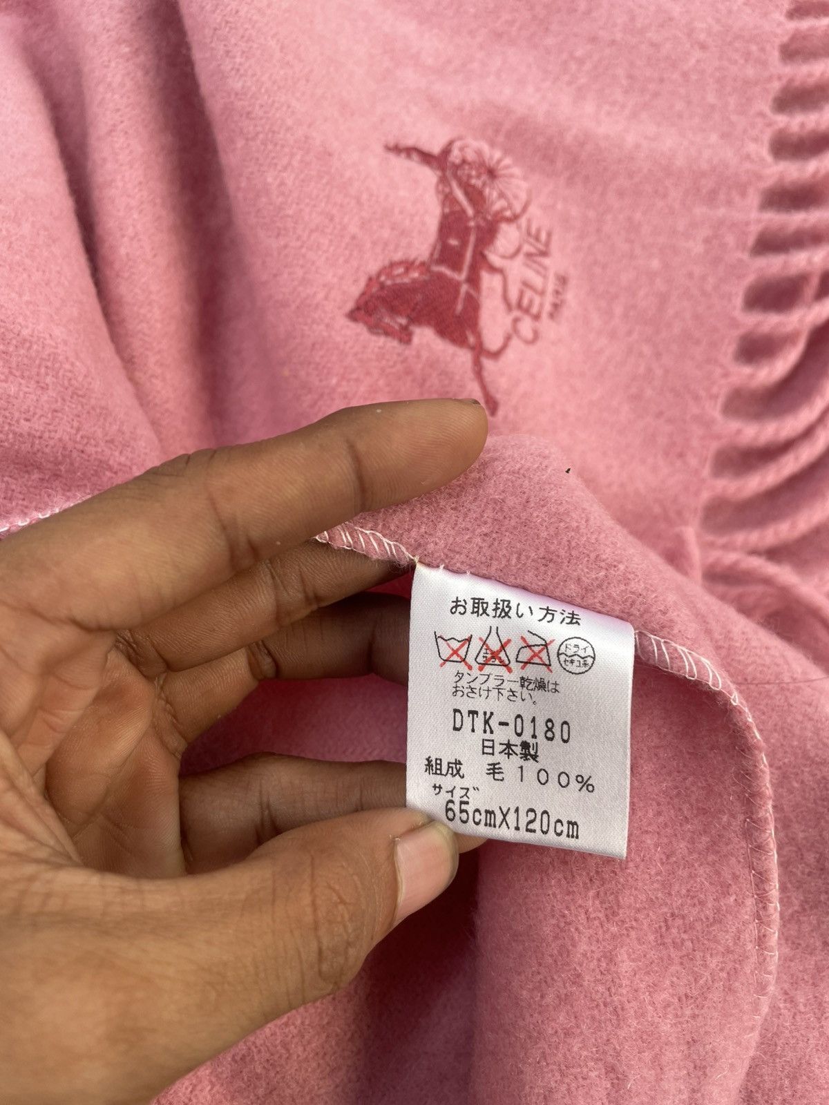 Celine × Vintage Celine Muffler Wool Cashmere Scarves Size ONE SIZE - 4 Thumbnail