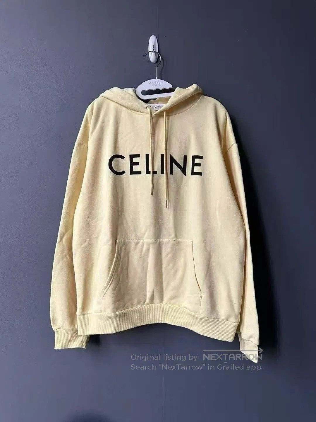 Celine Celine Yellow Logo Hoodie. Size US L / EU 52-54 / 3 - 1 Thumbnail
