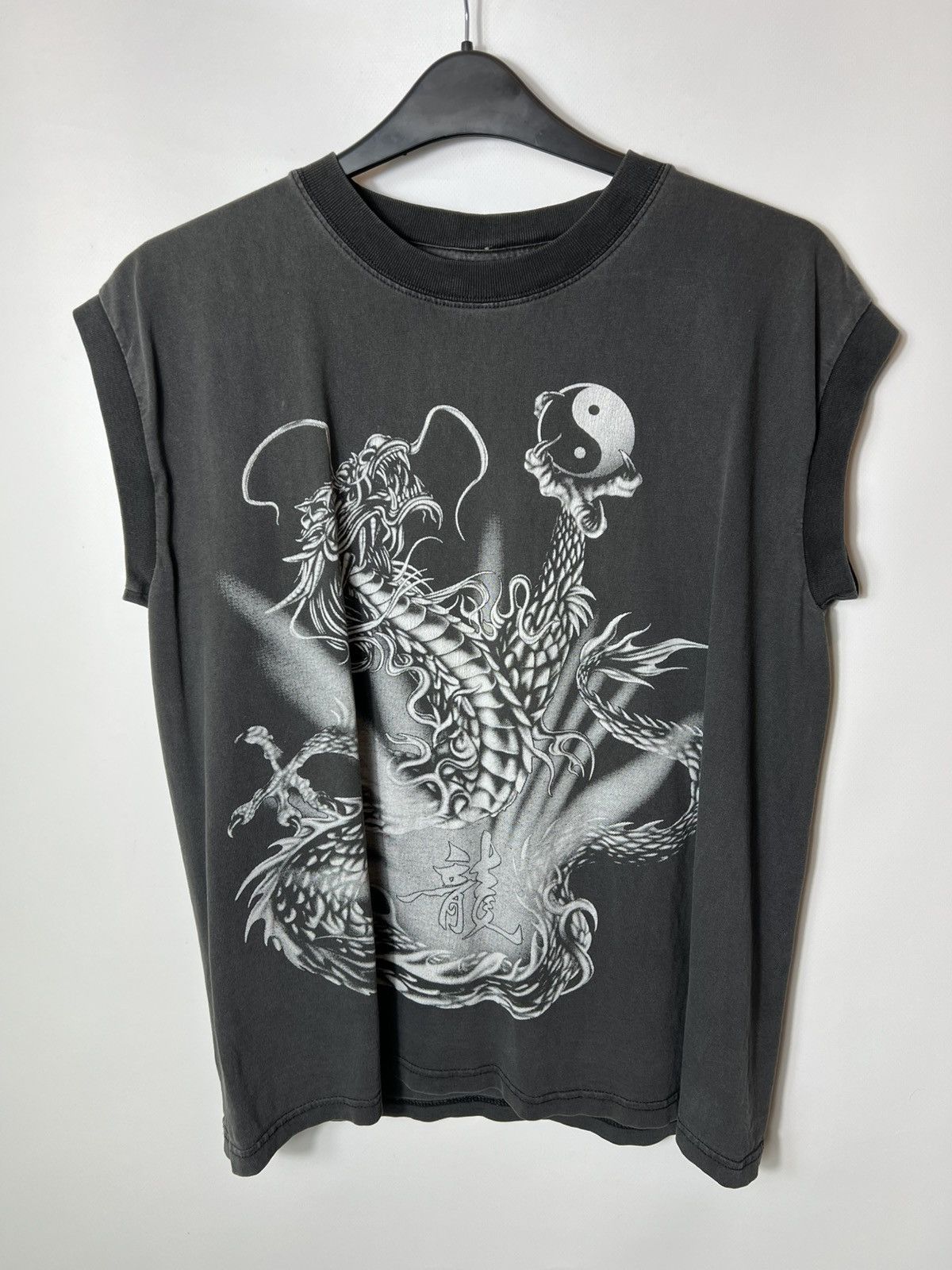Japanese Brand Vintage streetwear y2k Japanese Style Dragon Overprint tee Size US M / EU 48-50 / 2 - 1 Thumbnail