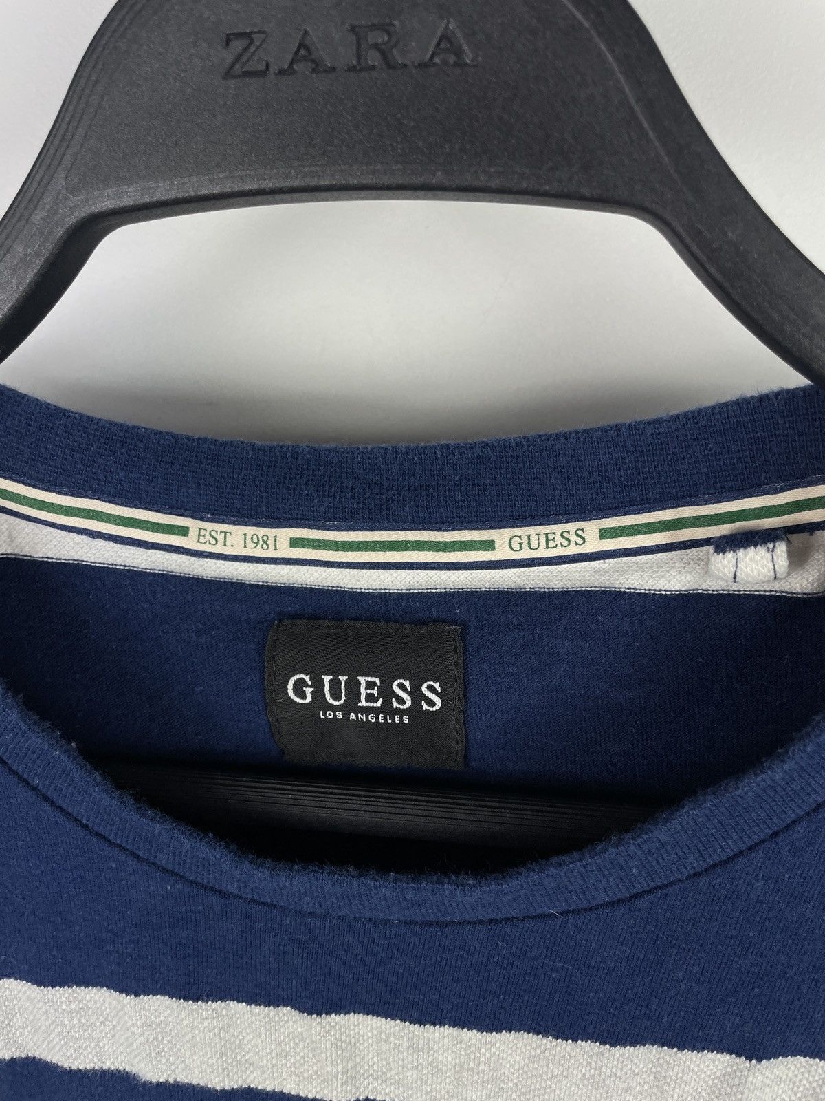 Guess × Vintage Guess Los Angeles Striped T-shirt Size US S / EU 44-46 / 1 - 4 Thumbnail
