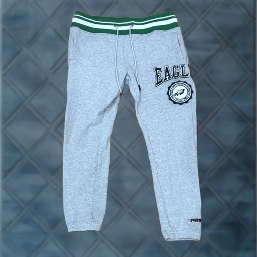 Pro Standard Pro Standard Philadelphia Eagles NFL Mens Sweatpants Gray L Jogger Size US 33 - 1 Thumbnail