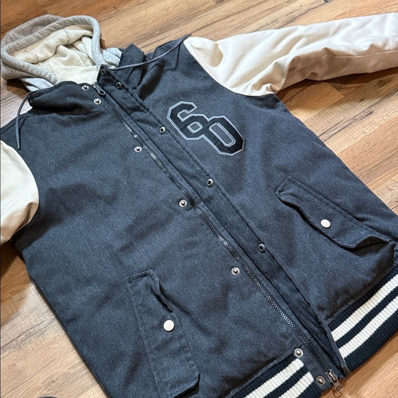 Nike Y2K Nike 6.0 Button Zip Up Varsity Jacket Size US S / EU 44-46 / 1 - 5 Thumbnail