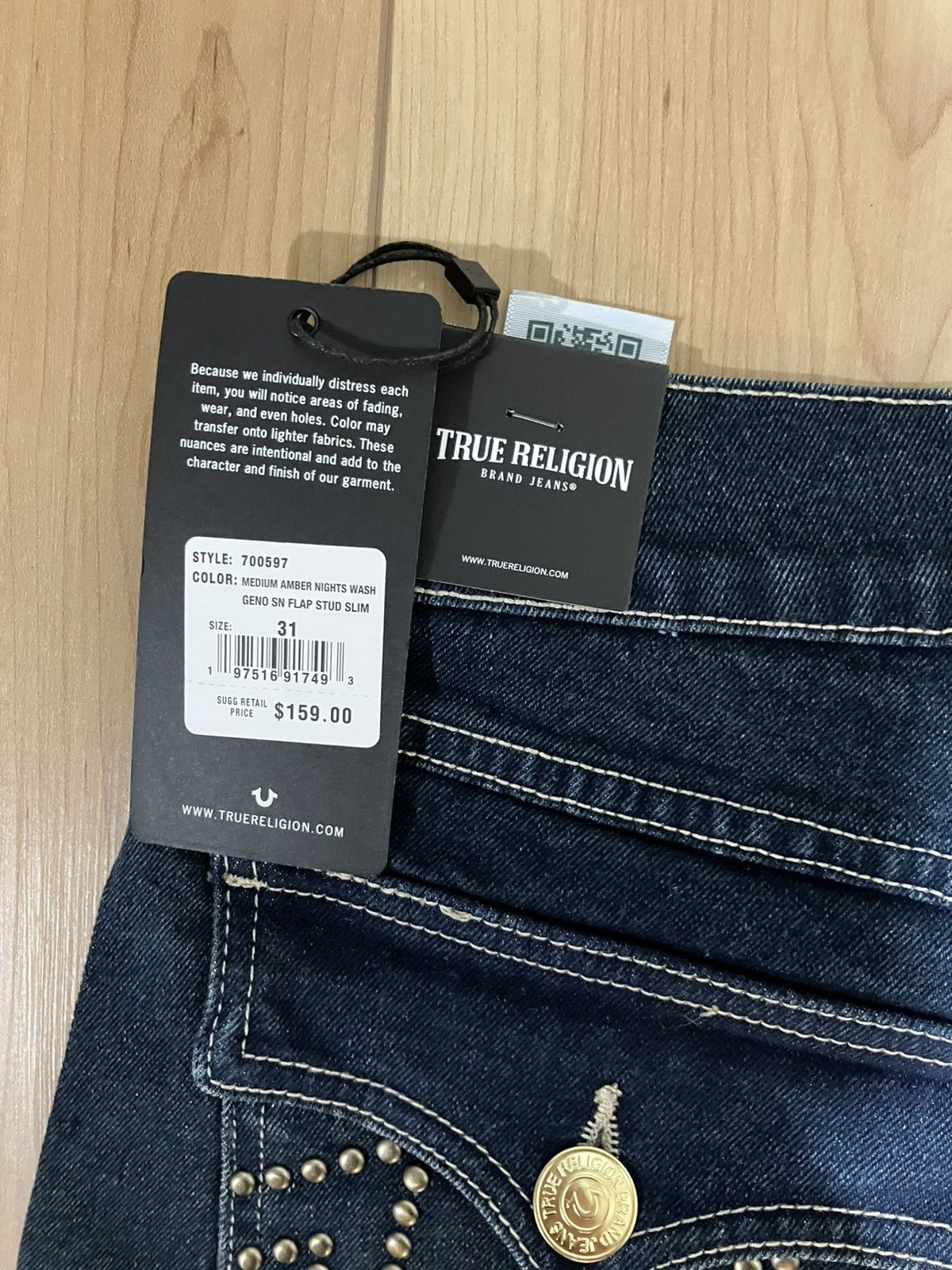 True Religion True Religion Geno Slim Jeans Size US 31 - 3 Thumbnail