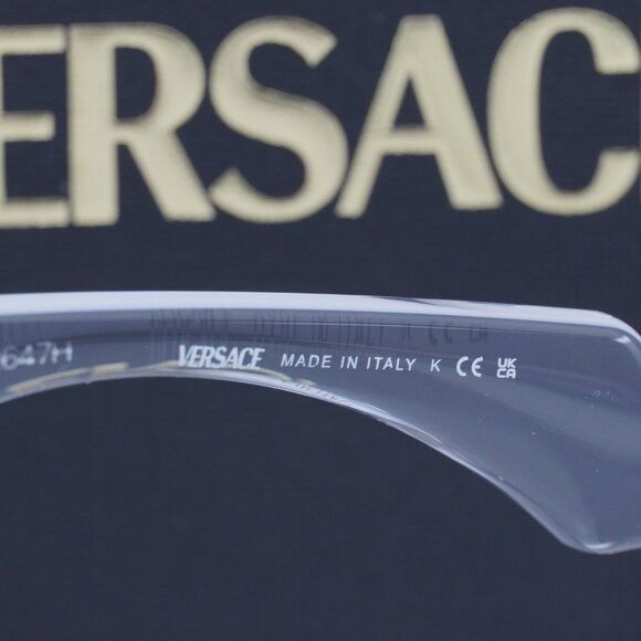 Versace Versace VE4489U 148/8V Sunglasses Transparent Rectangle Fram Size ONE SIZE - 5 Thumbnail