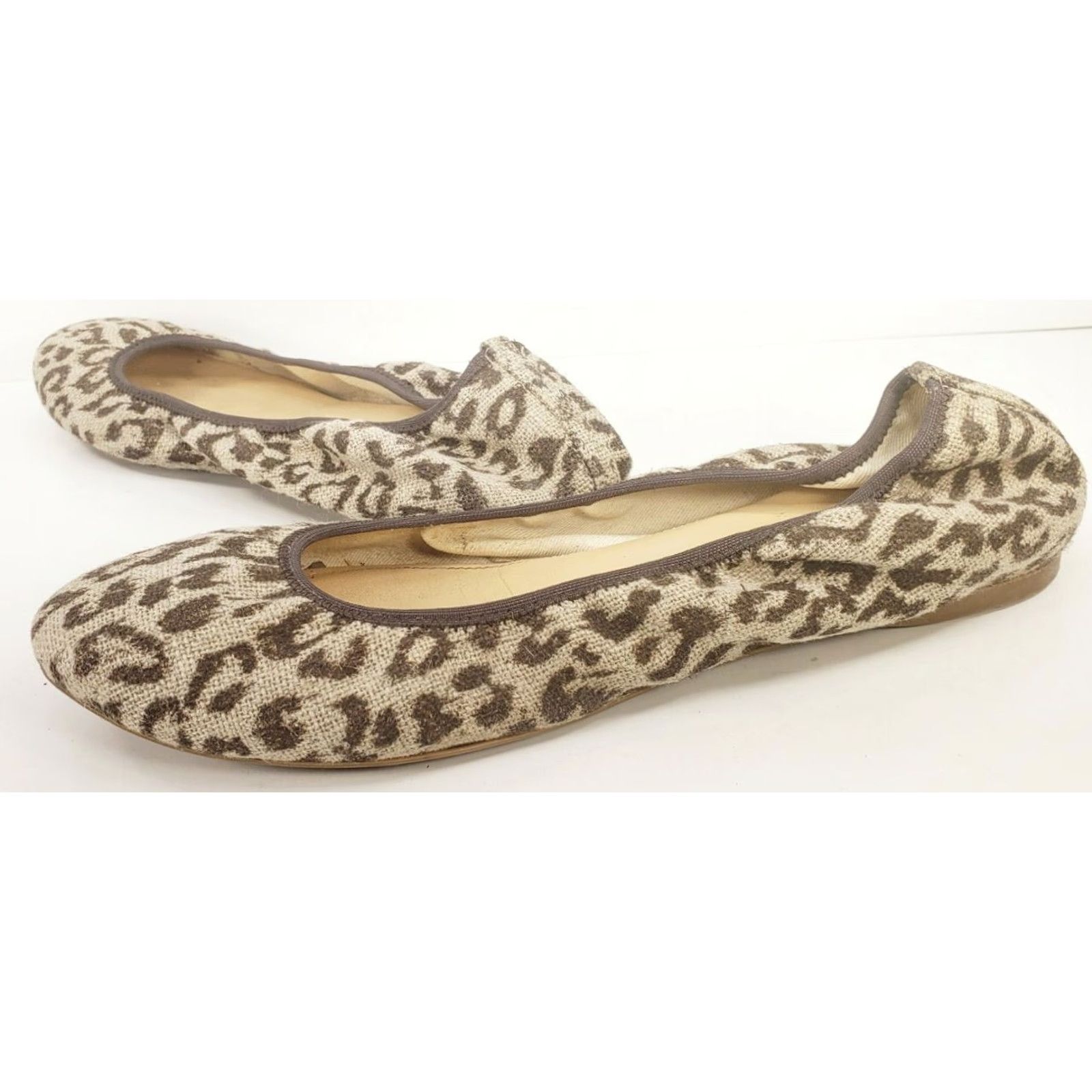 J.Crew J.CREW Leopard Fabric Ballet Flats Size 9.5 Made in Italy | Women | Flat | Multicolor Leopard Pattern | Slip On | Fabric Upper Size US 10 / IT 40 - 5 Thumbnail