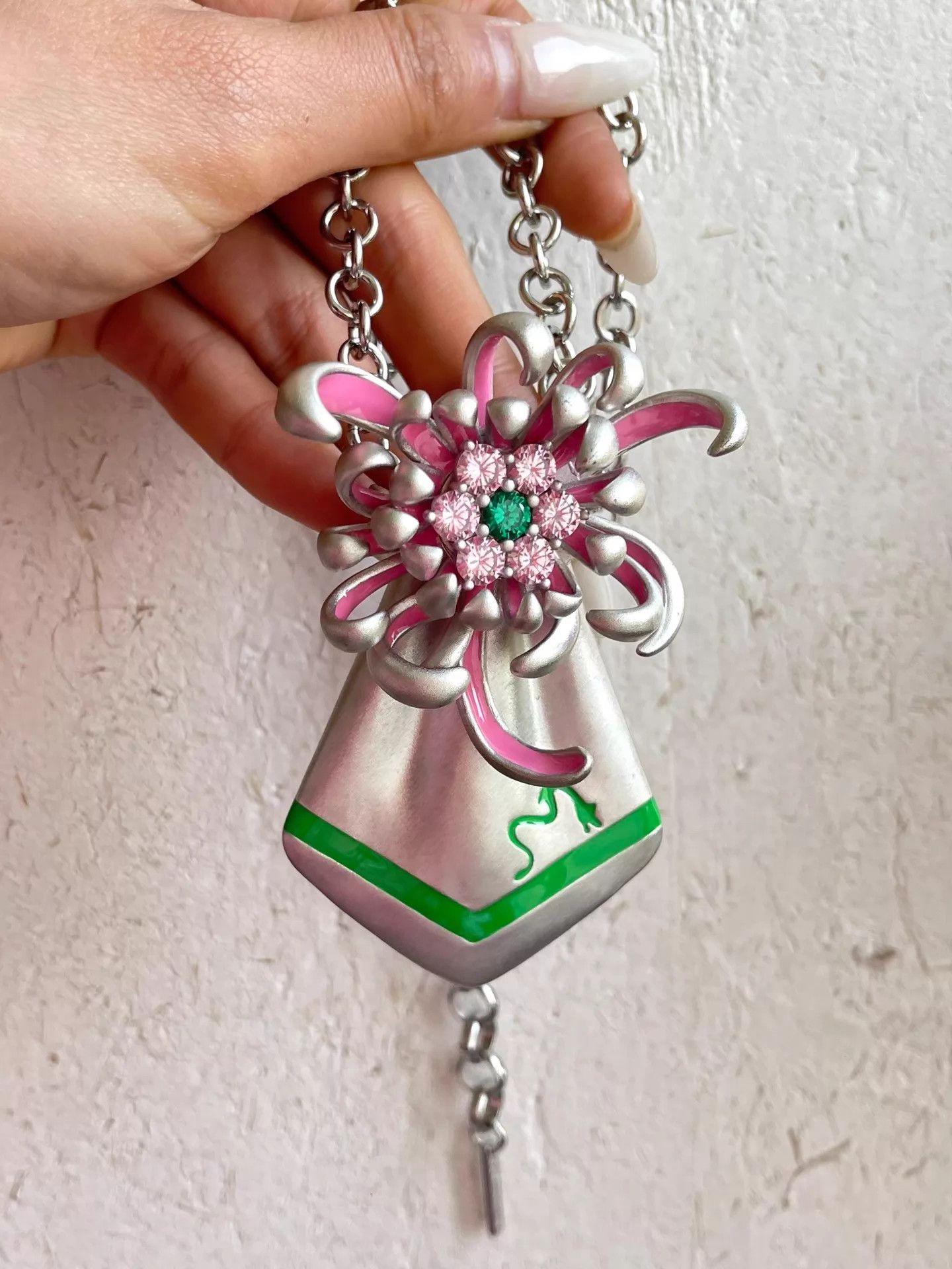 Other GRANDPA MUDAN 3D Flower Gem Tie Necklace NEW Size ONE SIZE - 5 Thumbnail