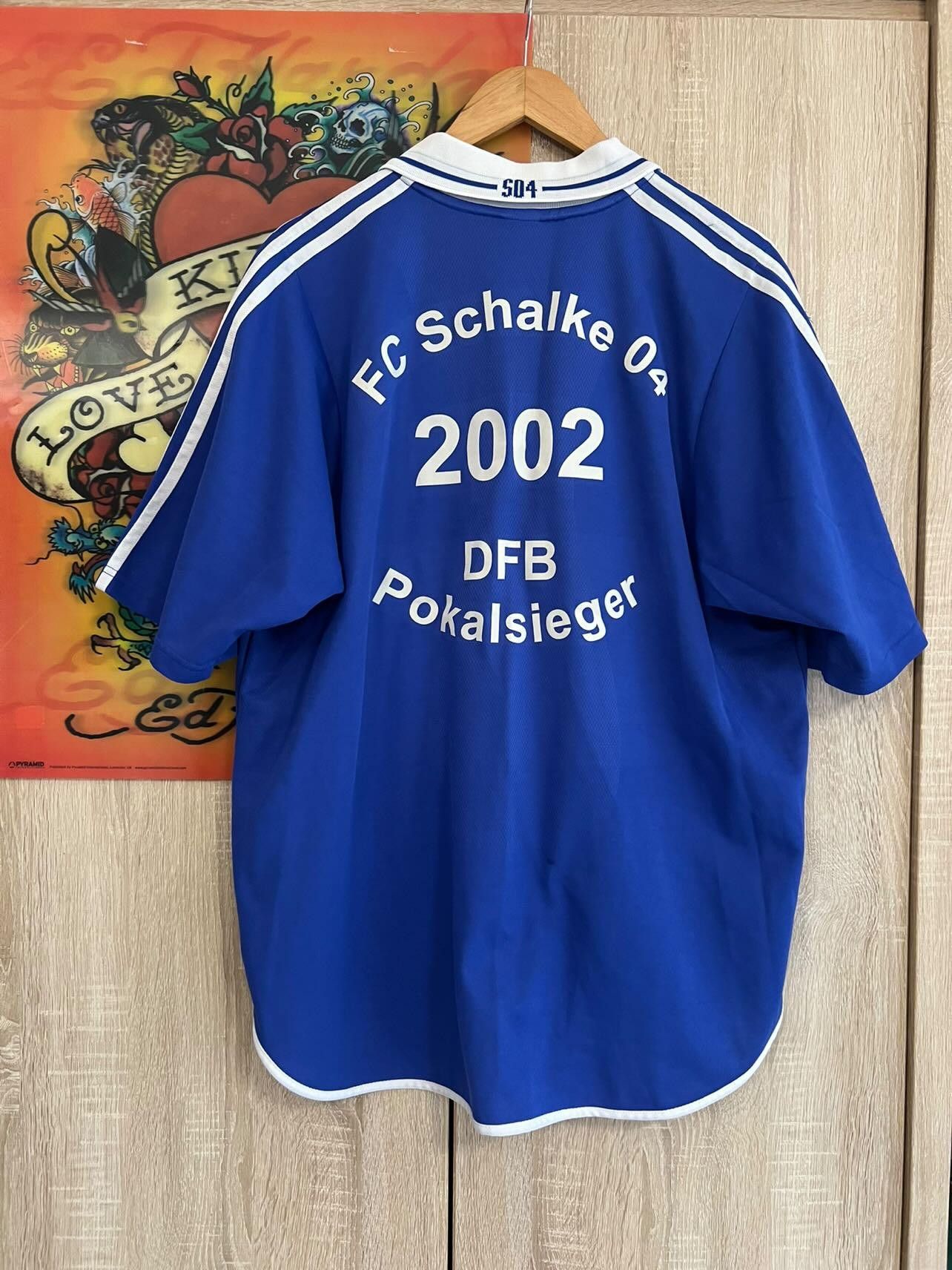 Adidas Adidas Schalke 04 2001 2002 soccer jersey DFB Pokalsieger 💥 Size US XL / EU 56 / 4 - 10 Thumbnail