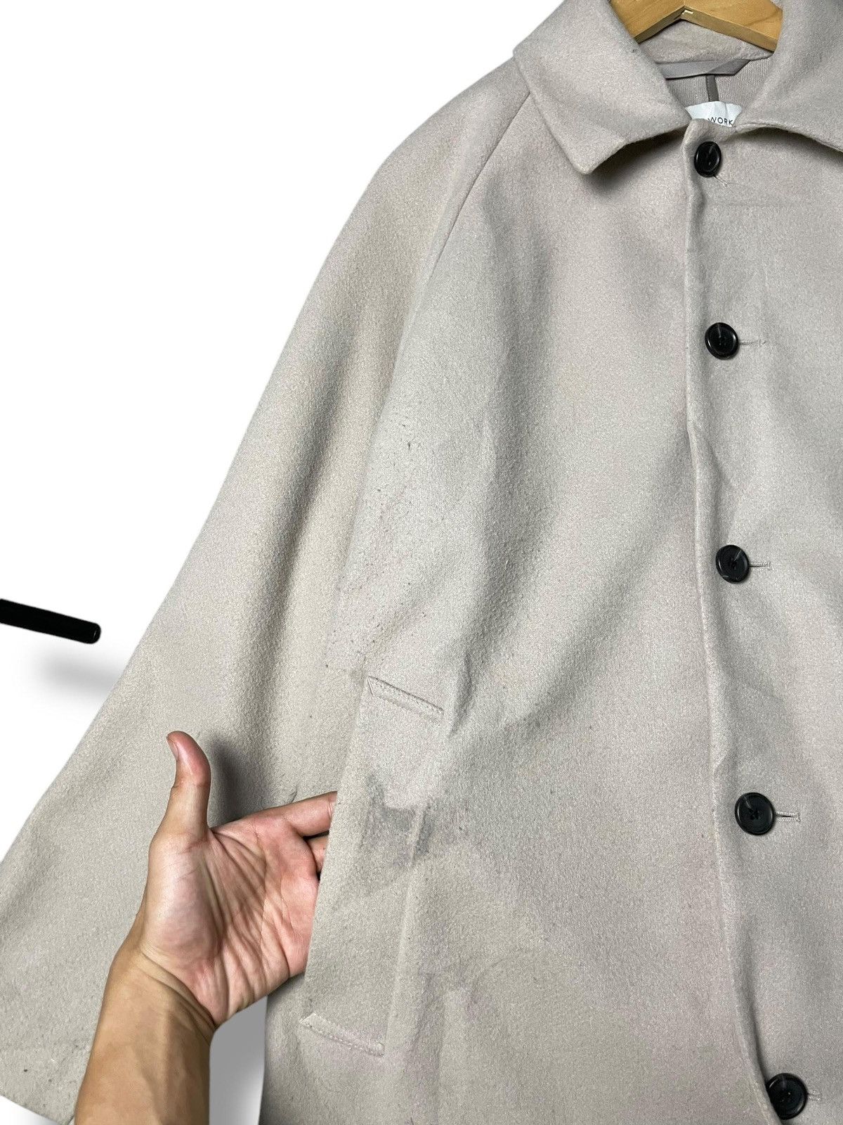 Global Work × Japanese Brand × Vintage Vintage Global Work Woollytec Long Coat (2) Size US M / EU 48-50 / 2 - 7 Thumbnail