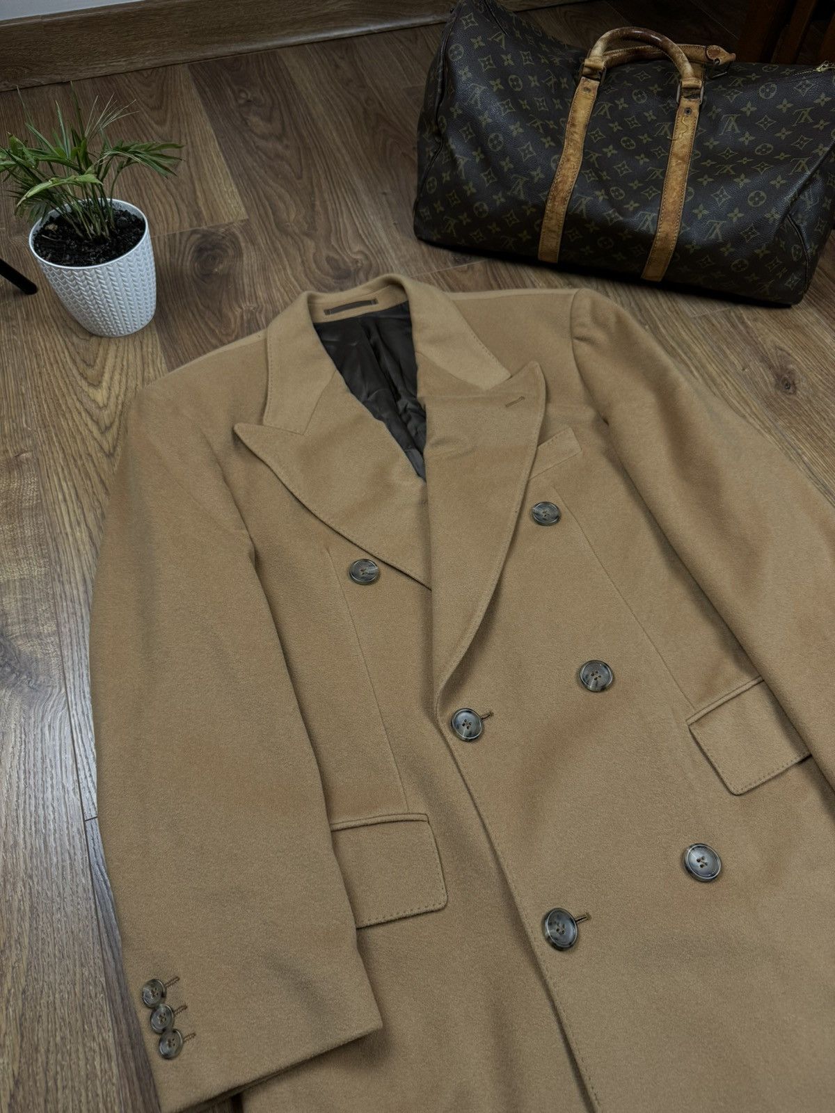Loro Piana Vintage wool coat Loro Piana original luxury item Size US XL / EU 56 / 4 - 2 Thumbnail