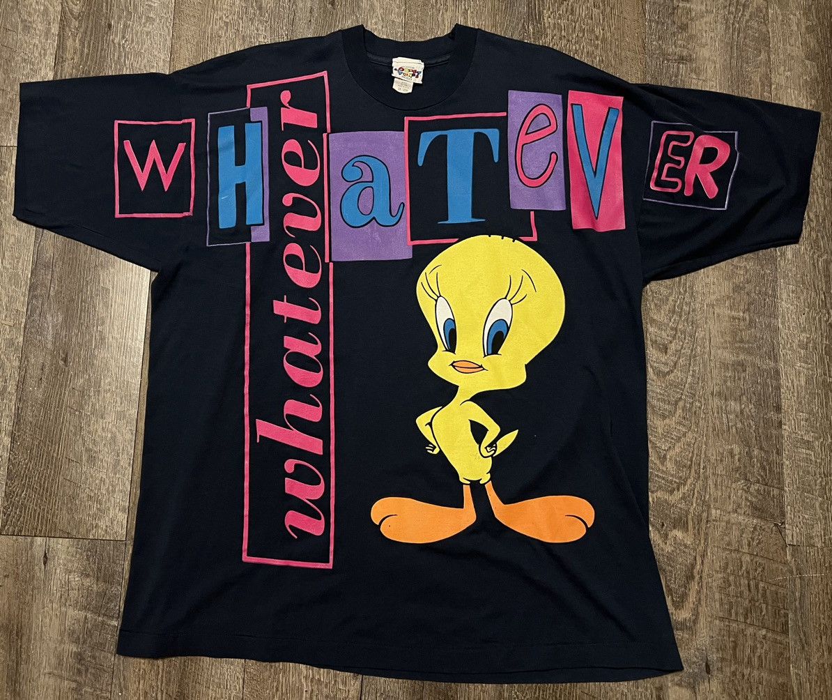 Vintage Vintage Looney Tunes Tweety Bird WHATEVER Shirt size 2XL Size US XXL / EU 58 / 5 - 1 Thumbnail