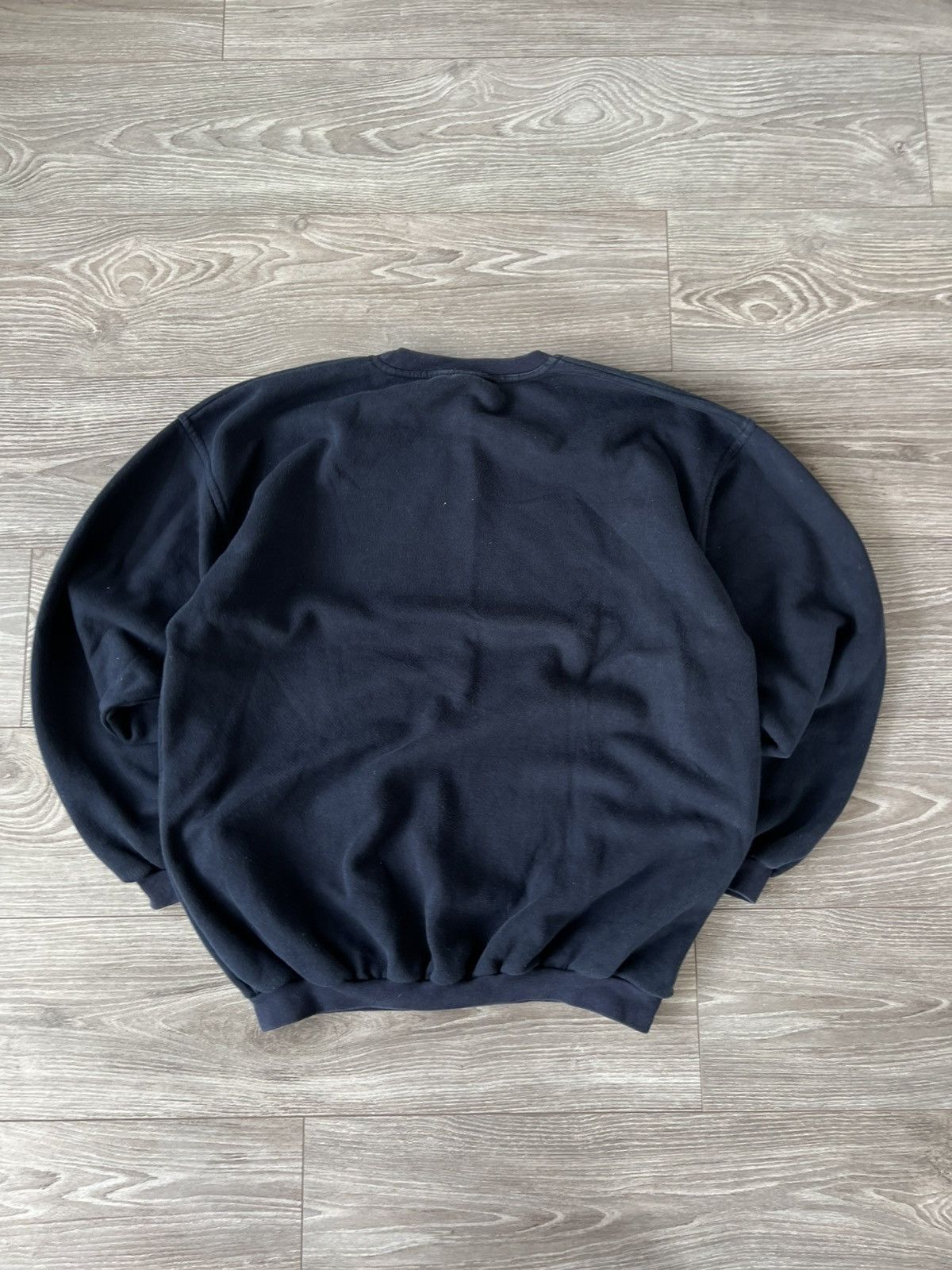 Other Vintage Nike Knit Central Logo Oversize Crew Neck Sweatshirt Size US L / EU 52-54 / 3 - 23 Thumbnail