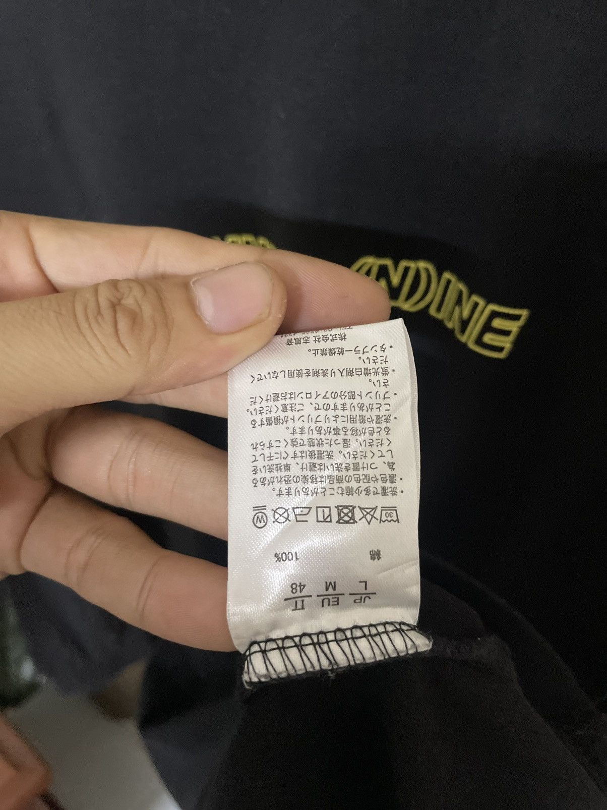 Japanese Brand × Number (N)ine NUMBER(N)INE CENTER LOGO LONG SLEEVE TEE Size US L / EU 52-54 / 3 - 7 Thumbnail