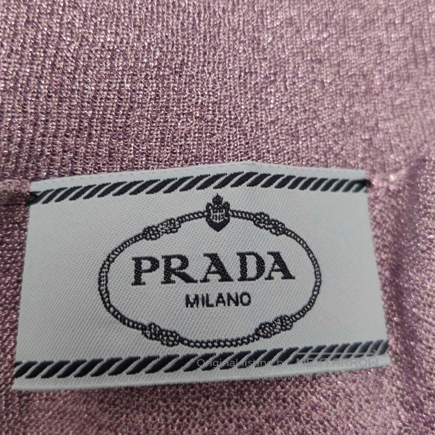 Prada Prada Sleeveless Cropped Top in Purple . Size XXS / US 00 / IT 34 - 4 Thumbnail