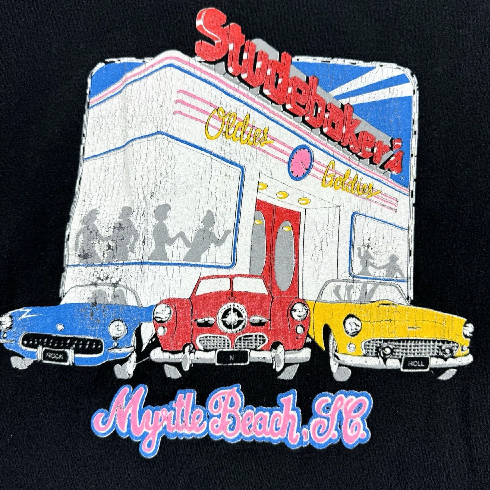 Vintage VINTAGE Fair Park T Shirt Adult Large Black 90s Myrtle Beach Classic Diner Mens Size US L / EU 52-54 / 3 - 6 Thumbnail