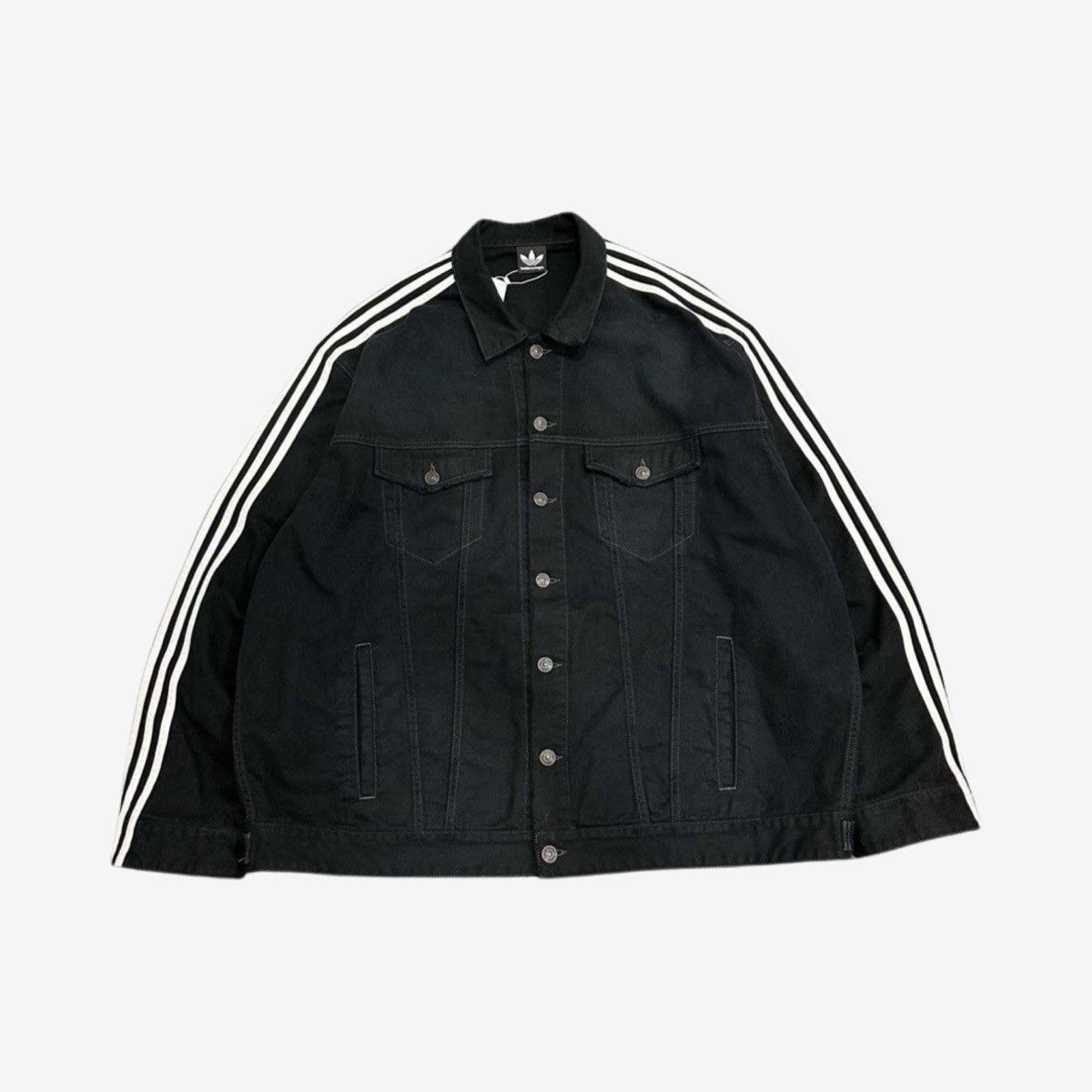 Balenciaga Balenciaga x Adidas Oversized Denim Jacket Sz.3 Size US L / EU 52-54 / 3 - 4 Thumbnail