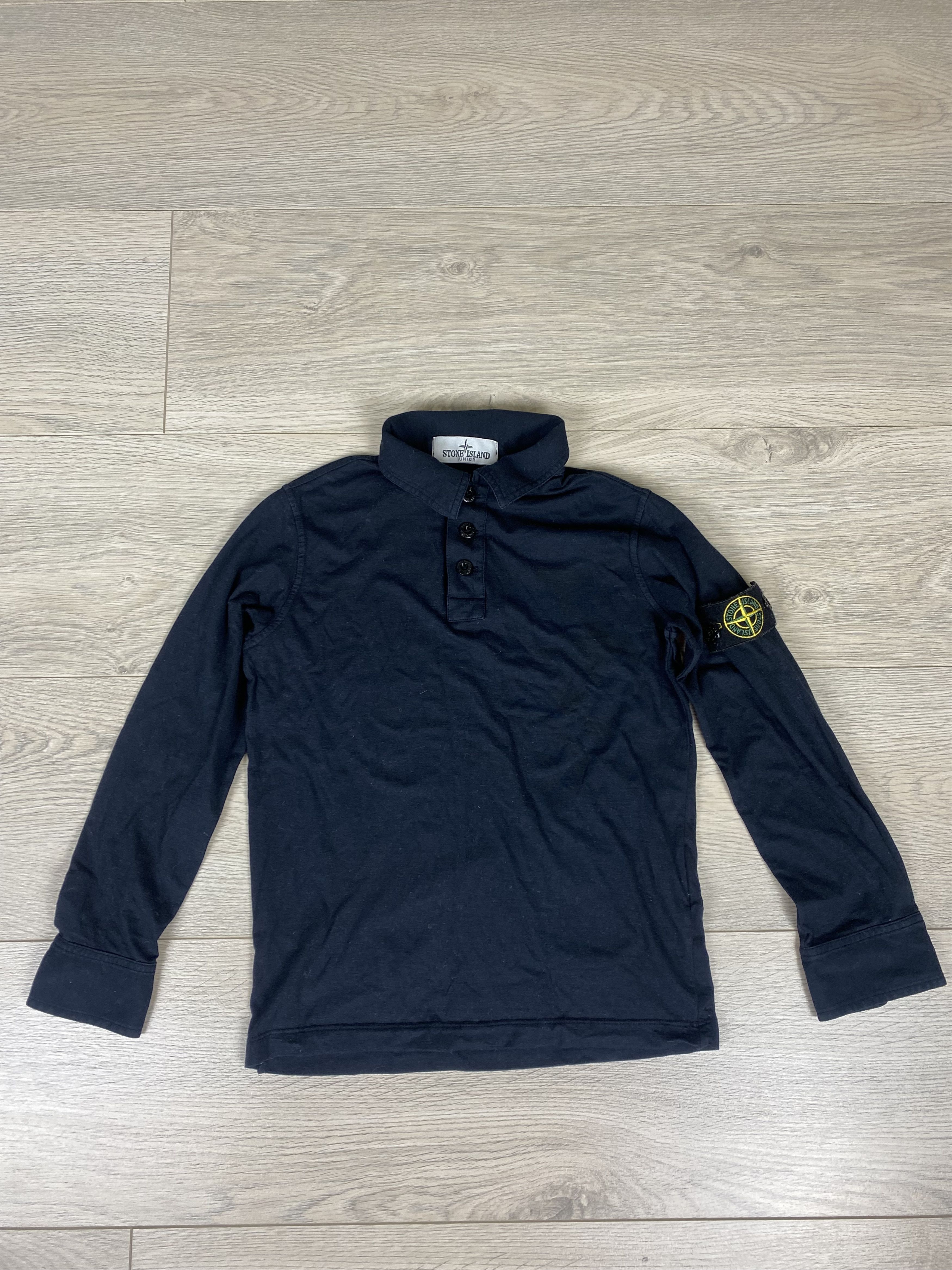 Stone Island Stone Island Junior Long Sleeve Polo 6 Years Size US XXS / EU 40 - 1 Thumbnail