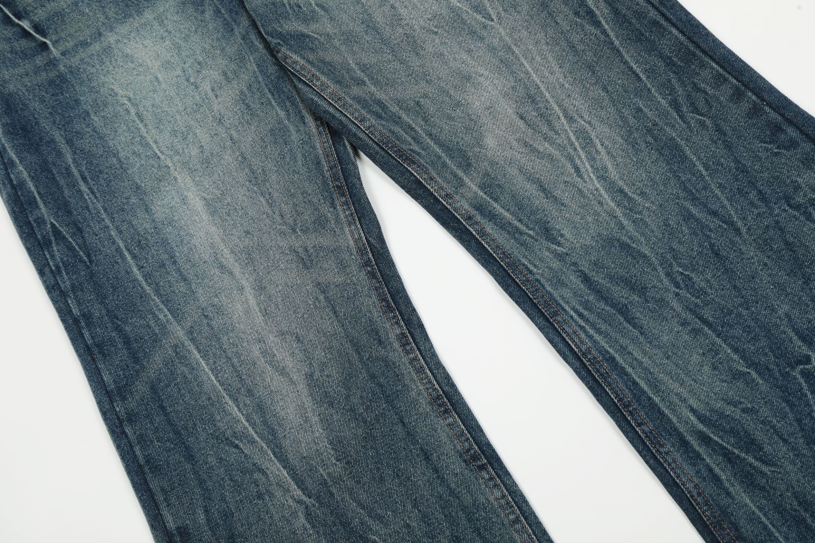 Japanese Brand × Jean Men's vintage heavy washed lightning crack cleanfit jeans Size US 32 / EU 48 - 6 Thumbnail