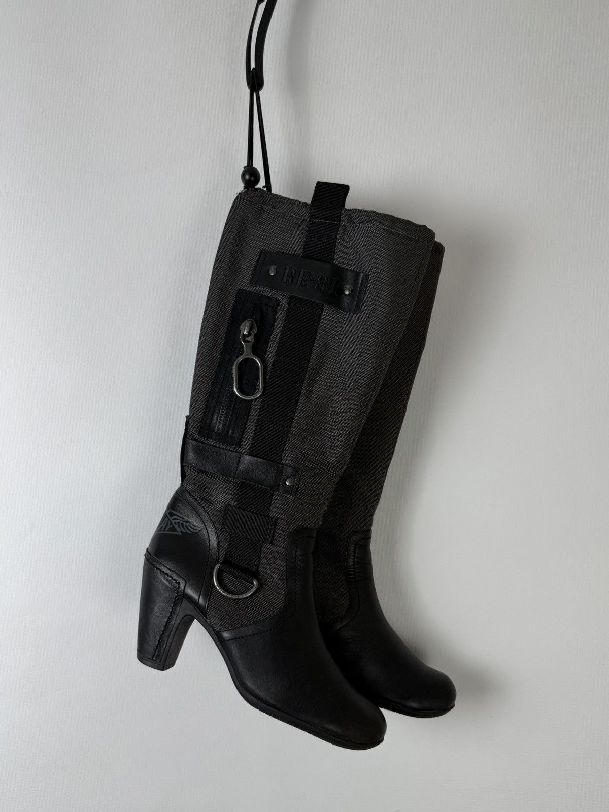 Replay Replay Leather Double Zip Adjustable Riding Boots Lgb Guidi Size US 9 / IT 39 - 2 Thumbnail