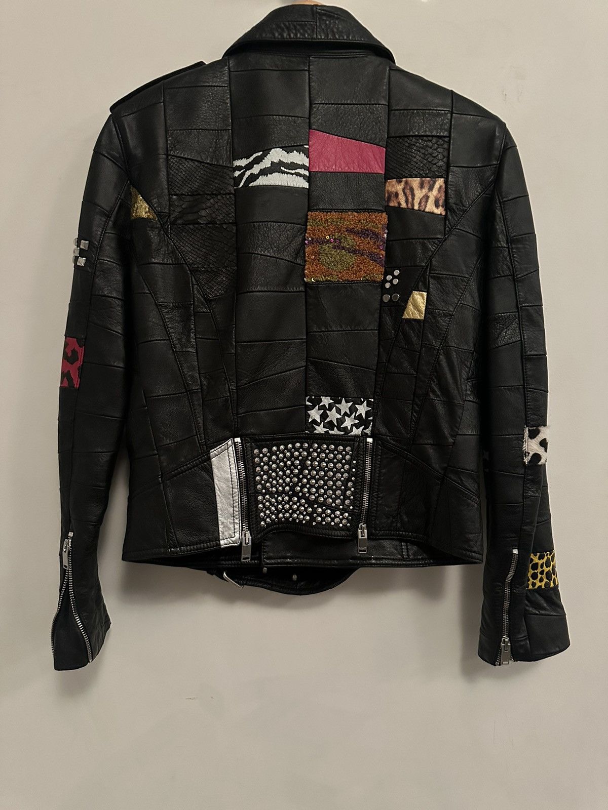 Saint Laurent Paris $9900 Saint Laurent Patchwork Rider Jacket Size US S / EU 44-46 / 1 - 3 Thumbnail