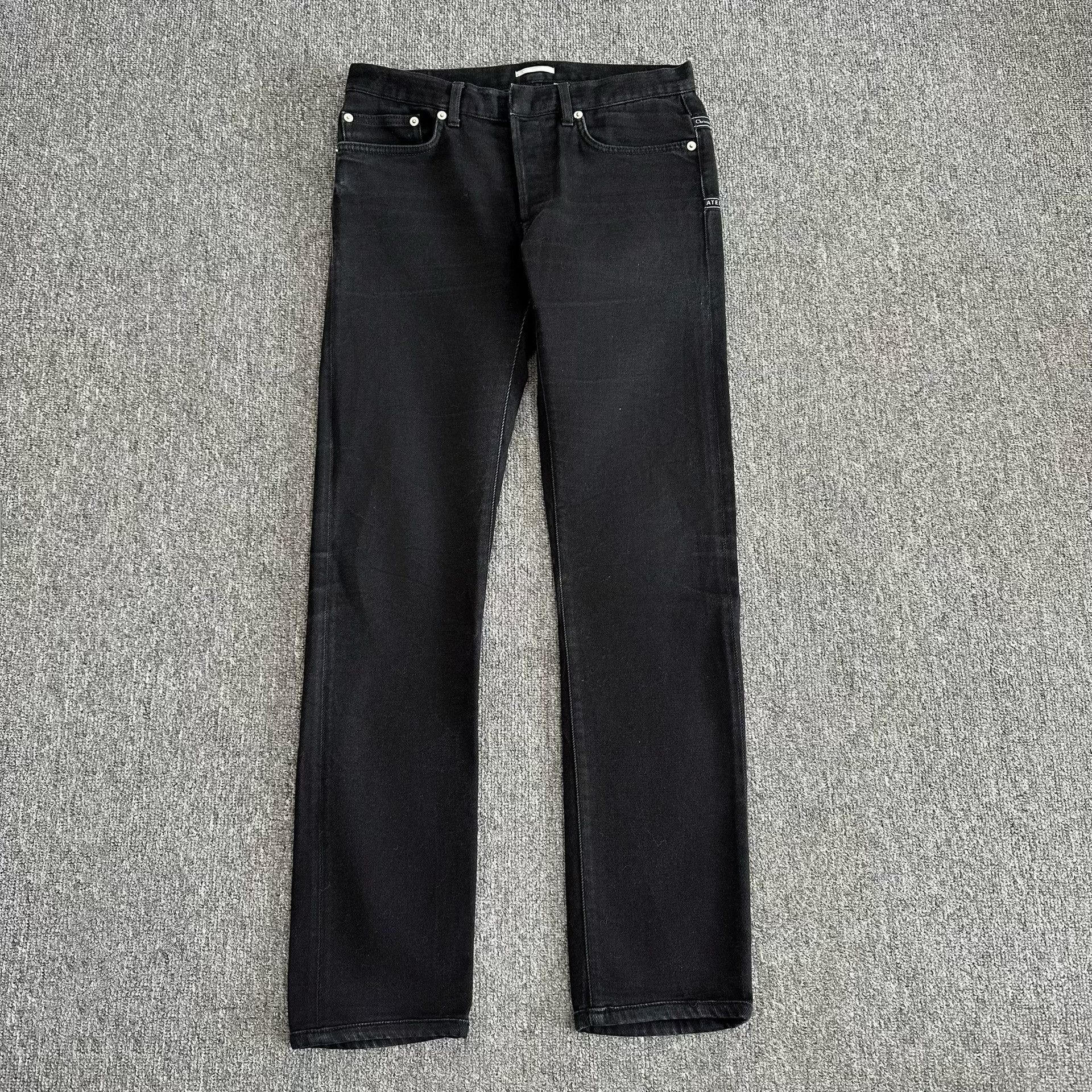 Dior Dior Black Back Atelier Slogan Jeans Size 28" / US 6 / IT 42 - 1 Thumbnail