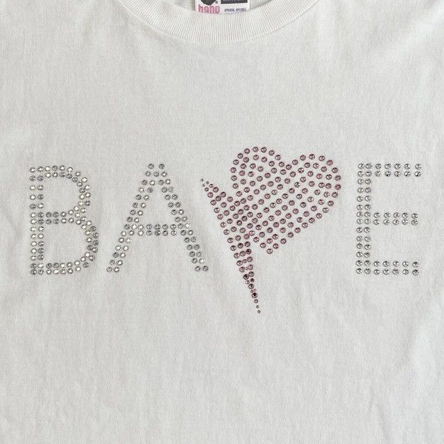 Bape × Swarovski Swarovski BAPE Heart Logo T-Shirt a bathing ape NIGO Size US M / EU 48-50 / 2 - 3 Thumbnail
